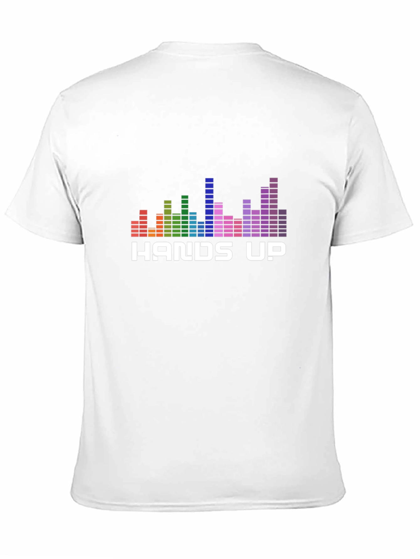 Hands Up Graphic T-Shirt - Music Equalizer Design