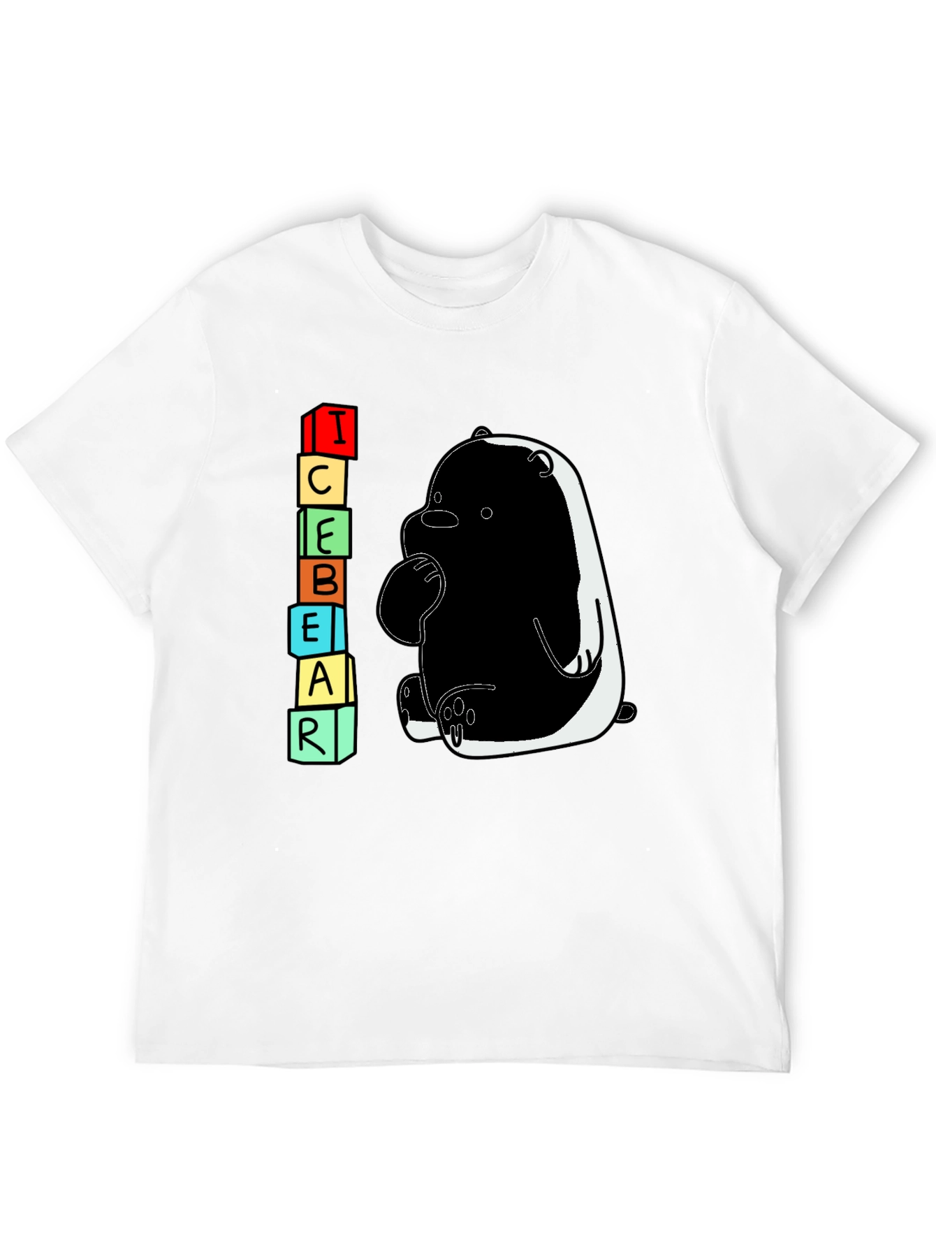 Ice Bear Graphic T-Shirt - Cartoon Character Tee