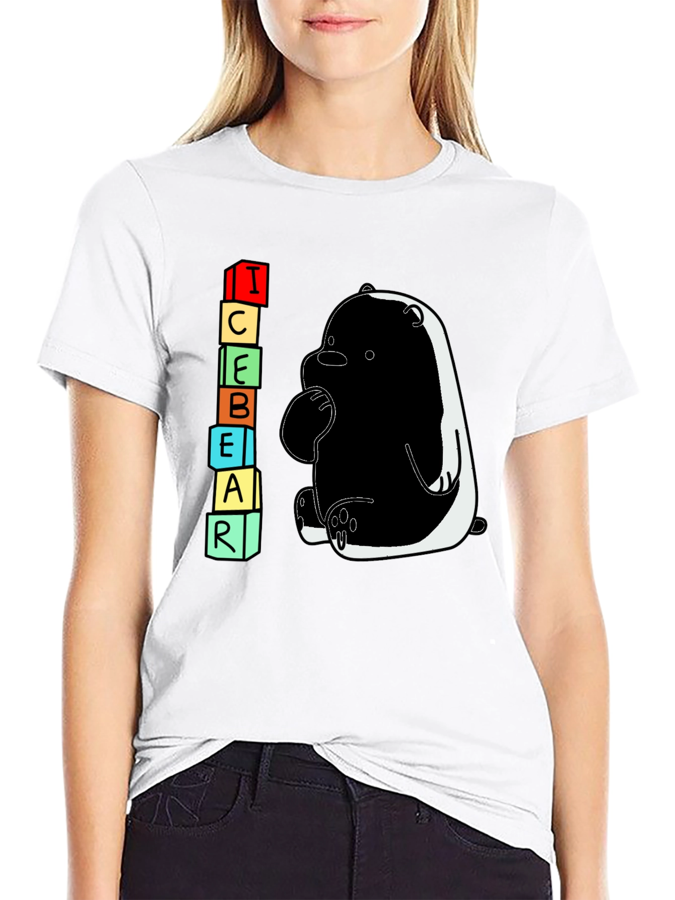 Ice Bear Graphic T-Shirt - Cartoon Character Tee