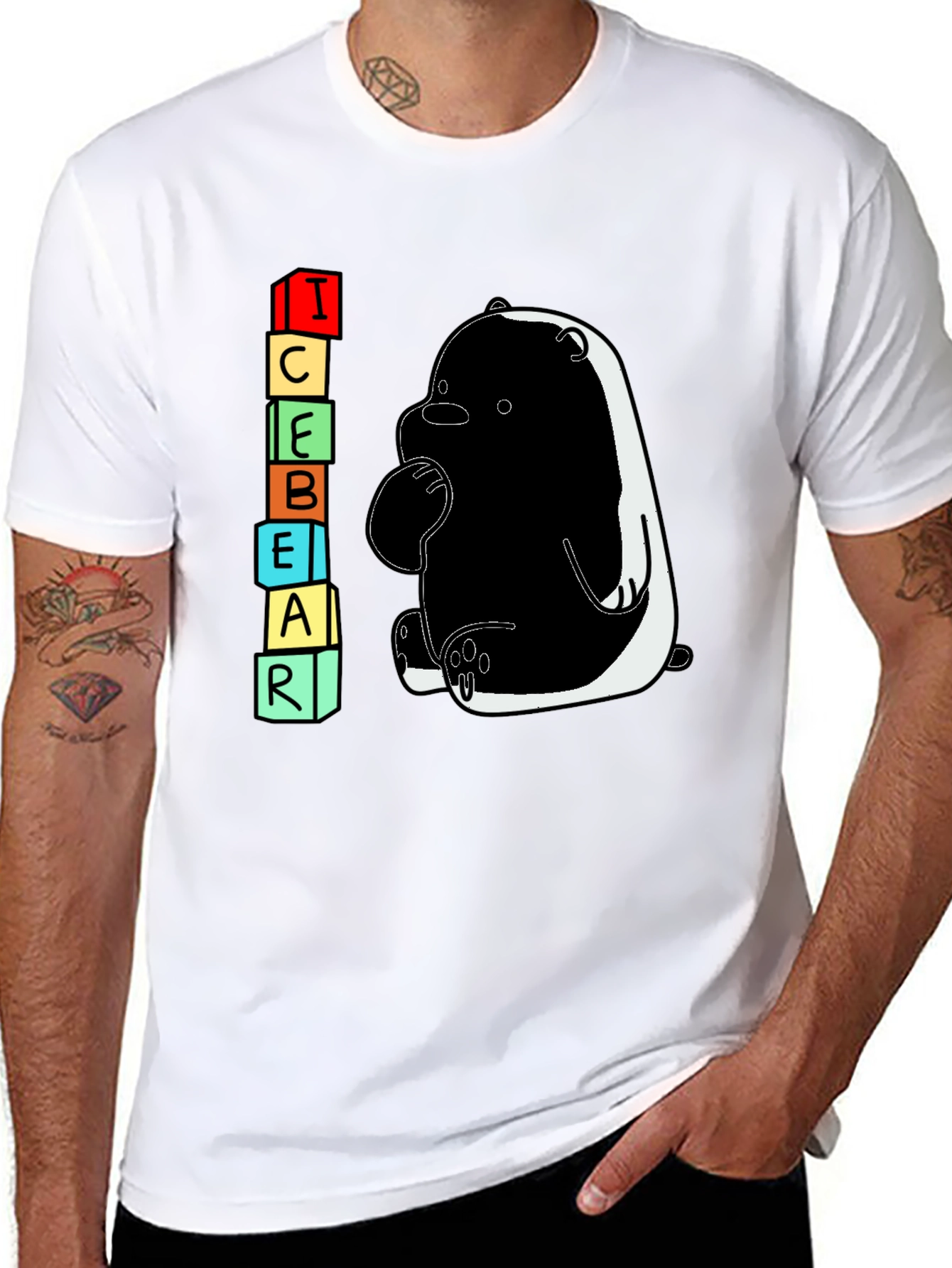 Ice Bear Graphic T-Shirt - Cartoon Character Tee