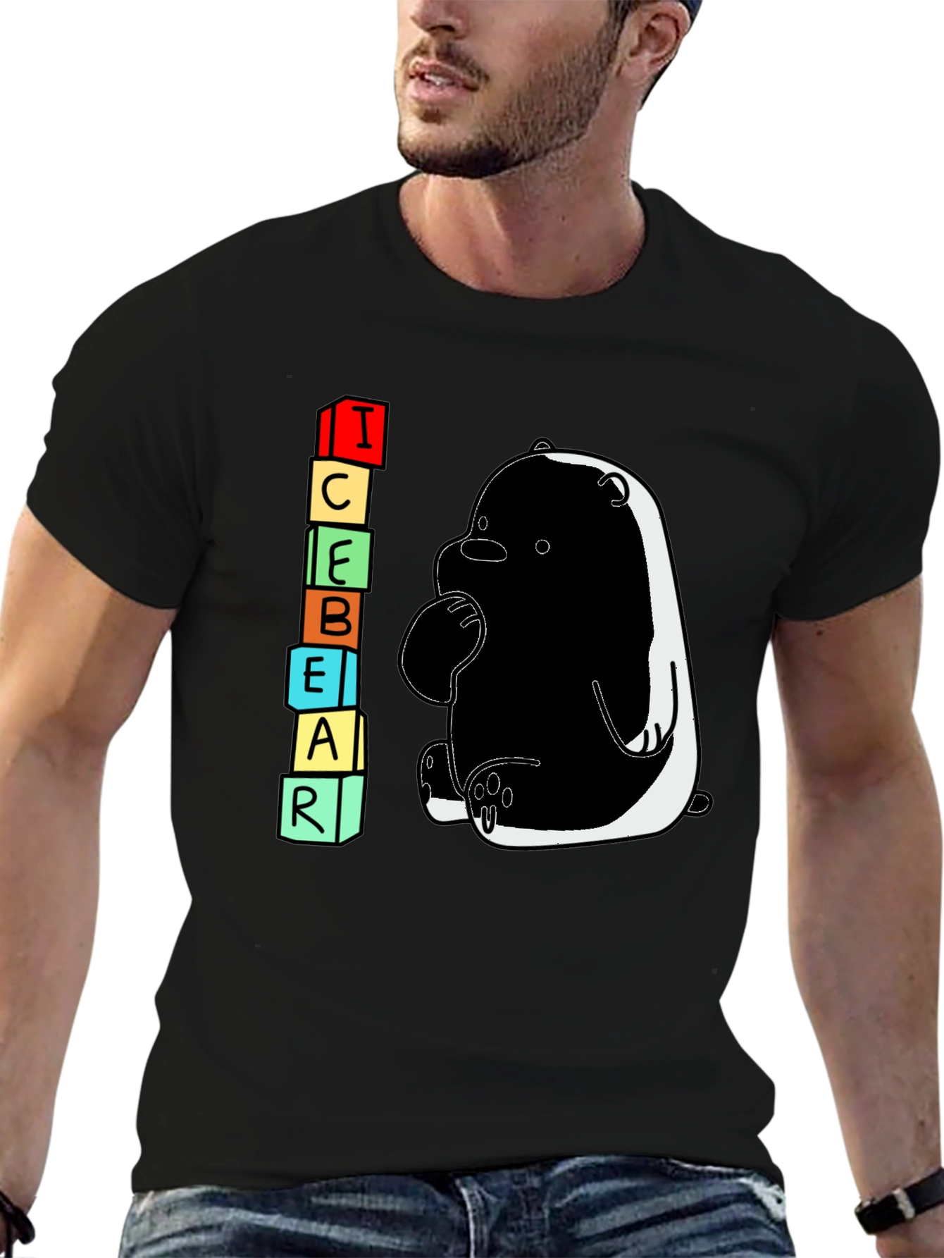 Ice Bear Graphic T-Shirt - Cartoon Character Tee