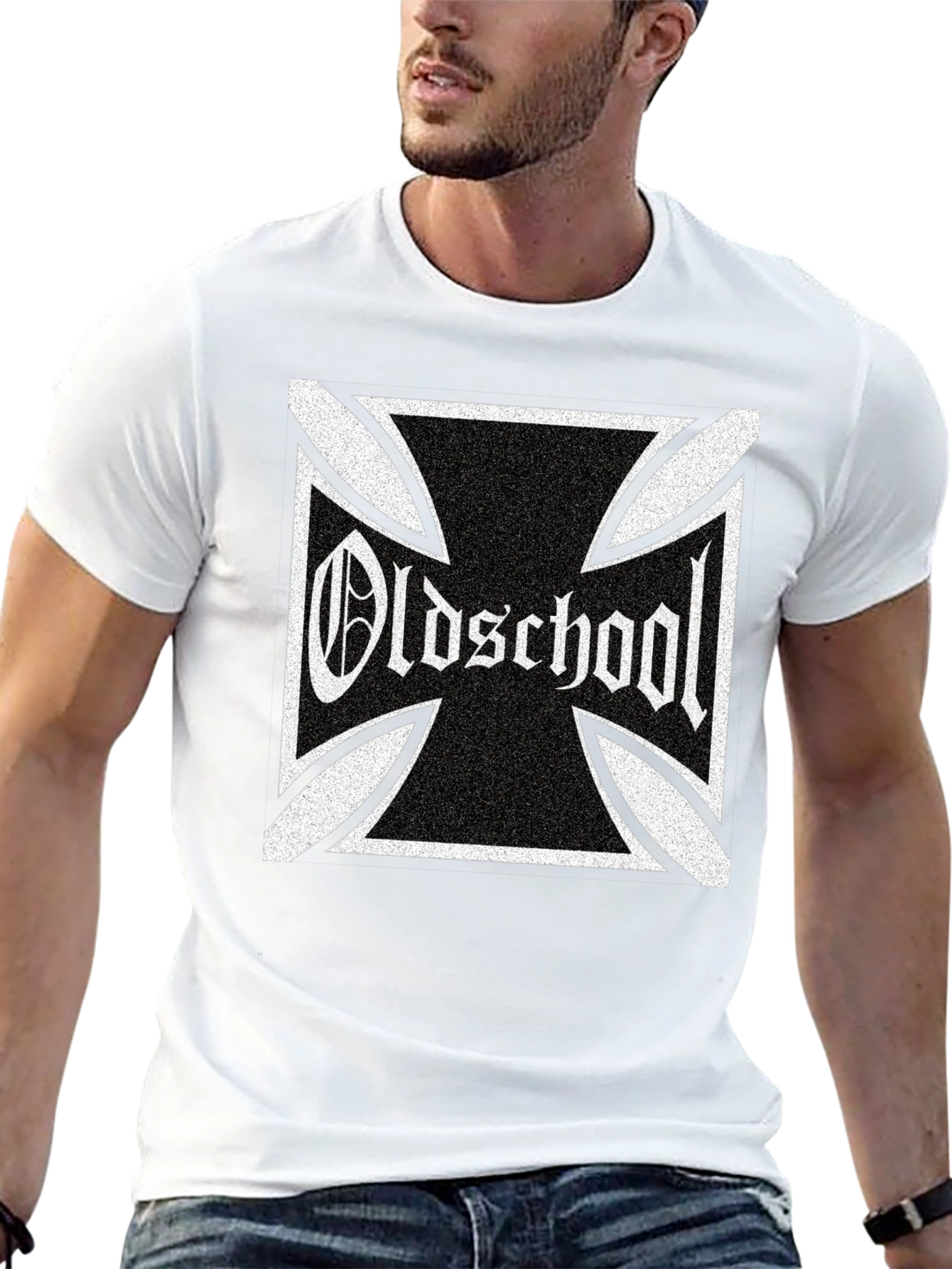 Oldschool Graphic T-Shirt - Black Cotton Tee