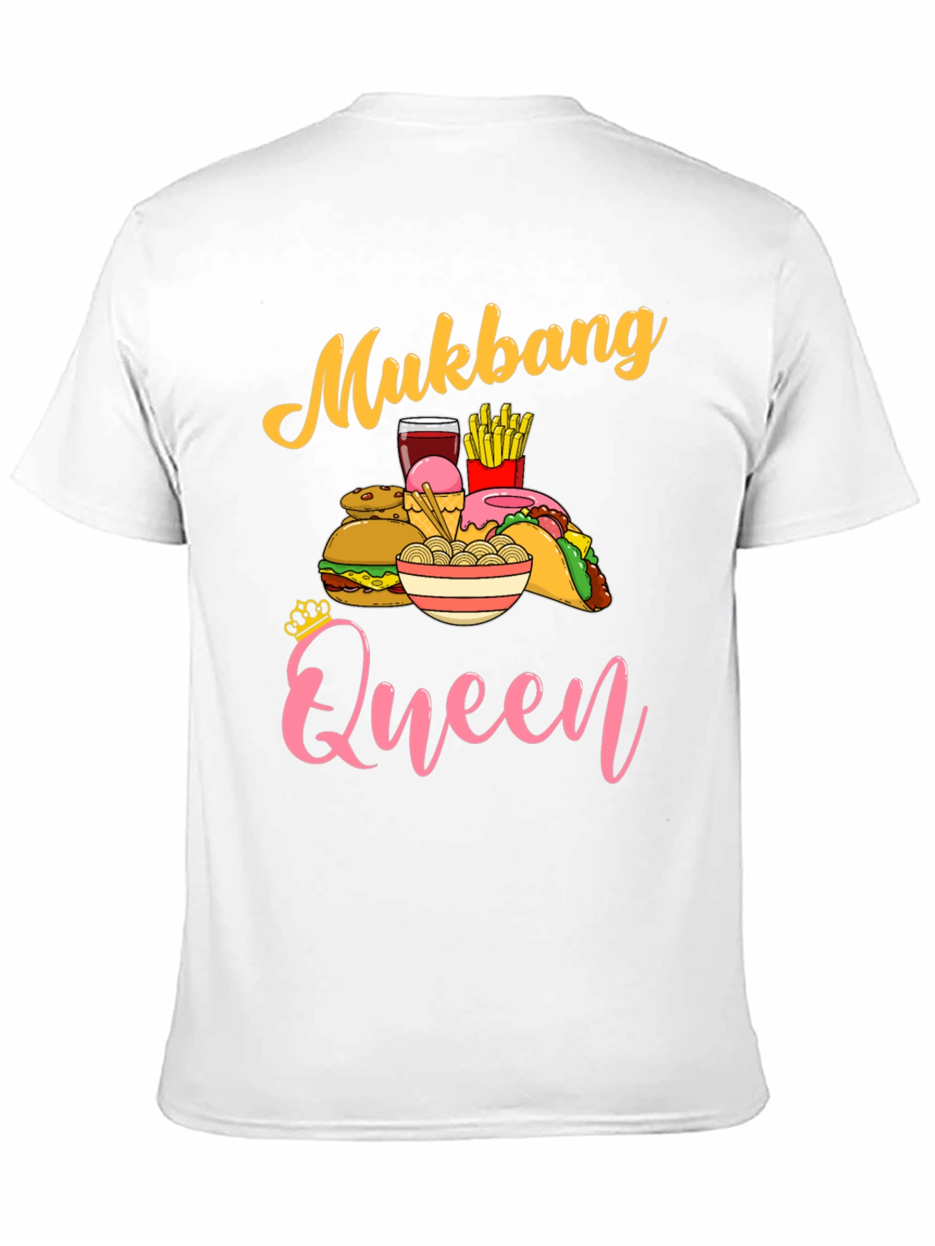Mukbang Queen Graphic T-Shirt - Foodie Tee