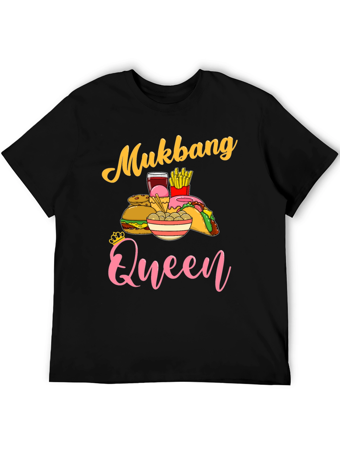 Mukbang Queen Graphic T-Shirt - Foodie Tee