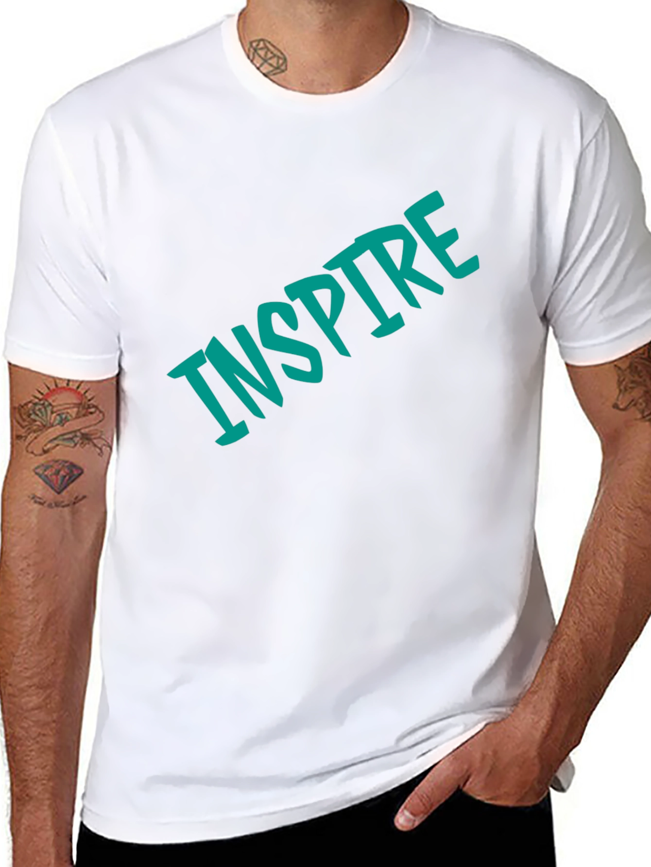 Inspire Black T-Shirt - Motivational Tee