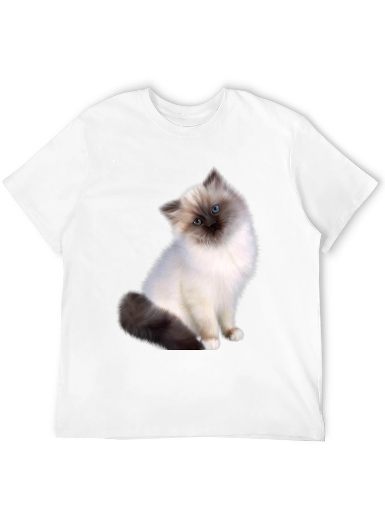 Cute Cat Graphic Tee - Unisex Black T-Shirt