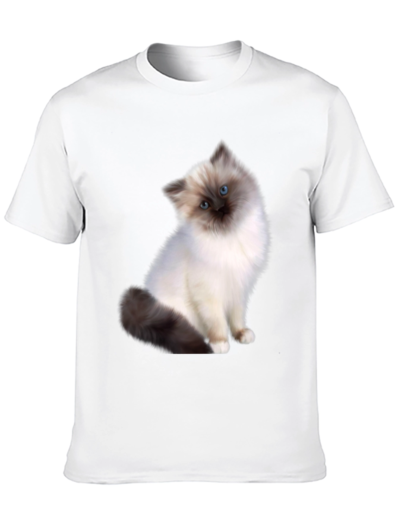 Cute Cat Graphic Tee - Unisex Black T-Shirt