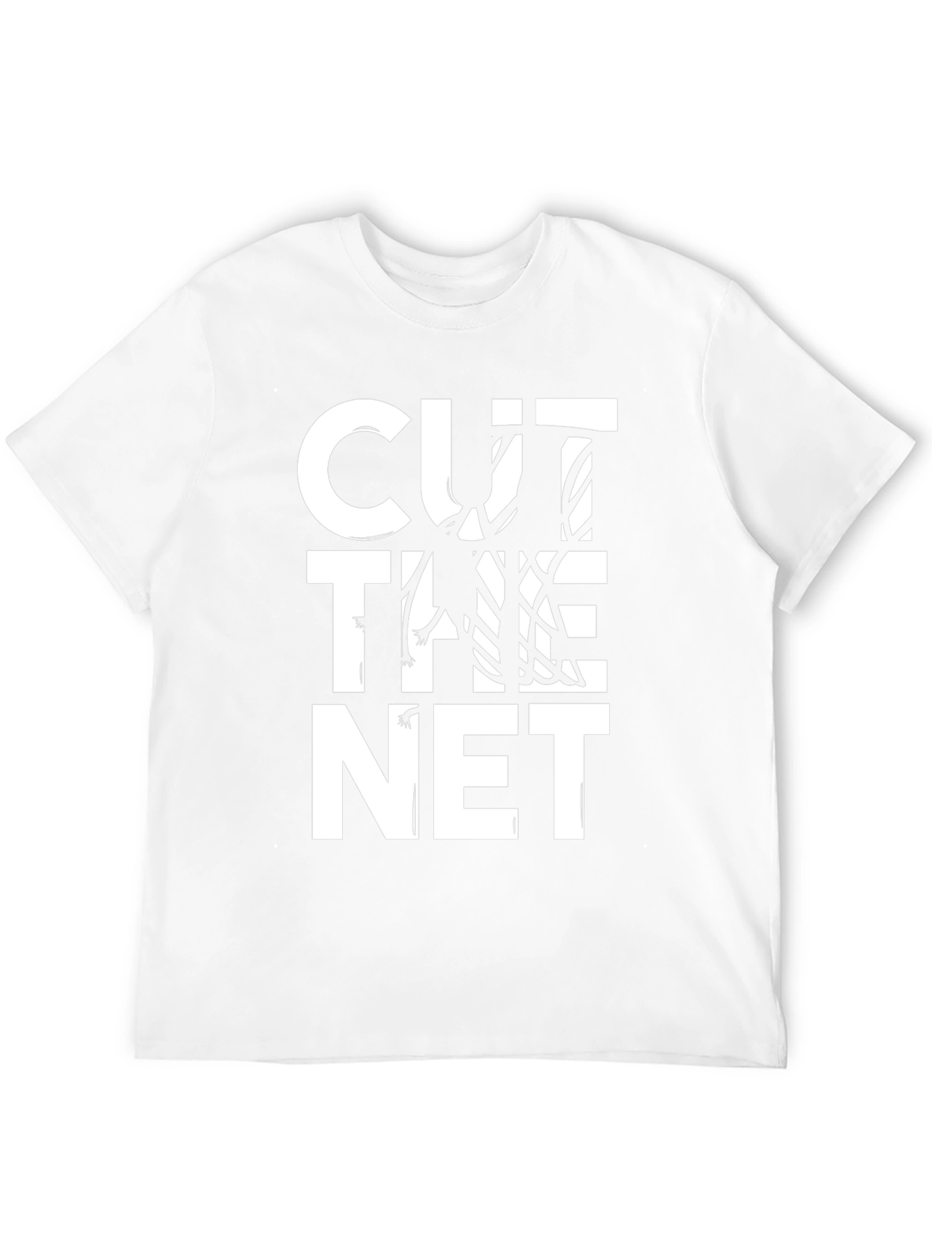 Cut The Net Graphic Tee