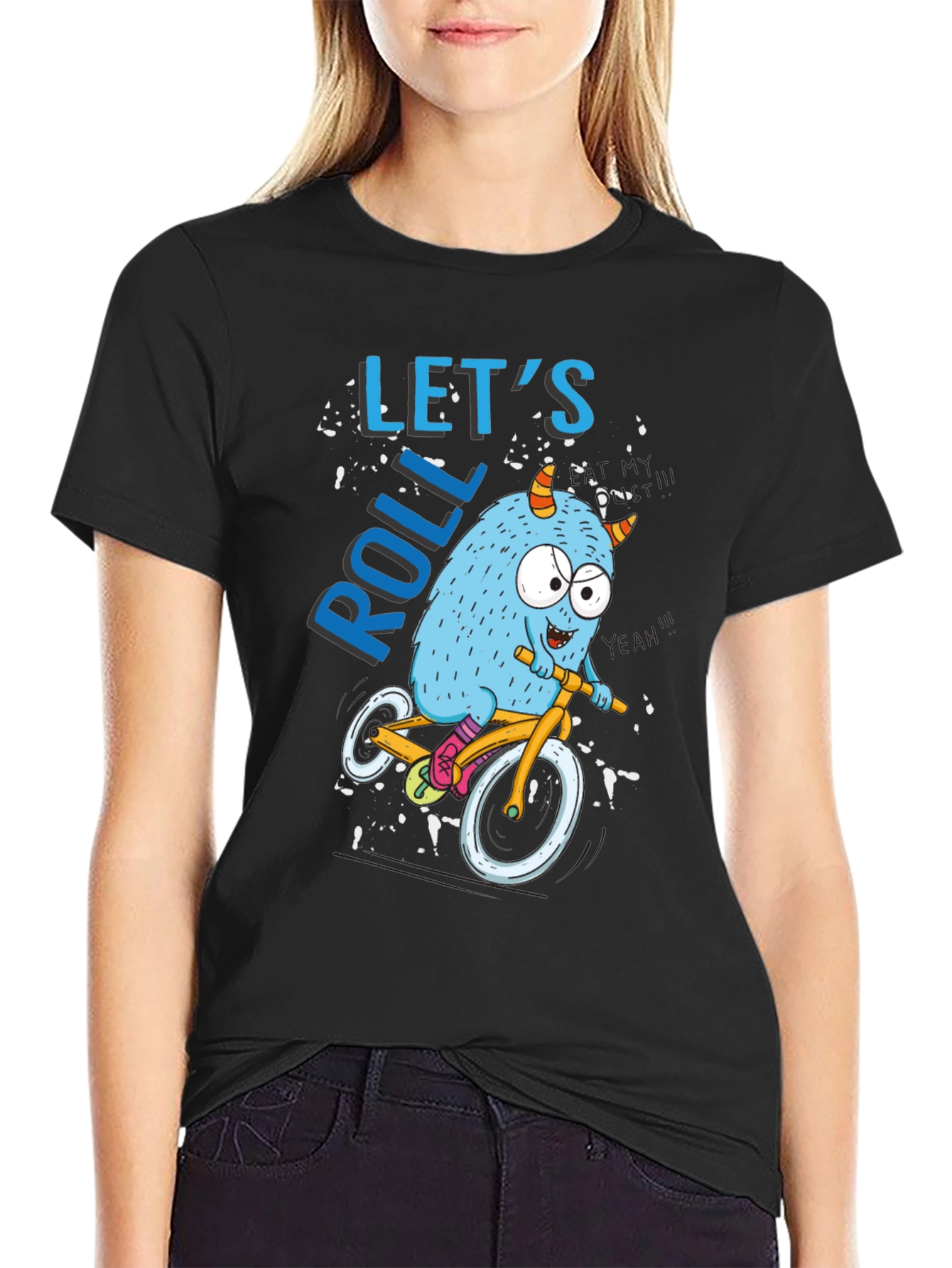 Monster Bike Ride Graphic Tee - Lets Roll!