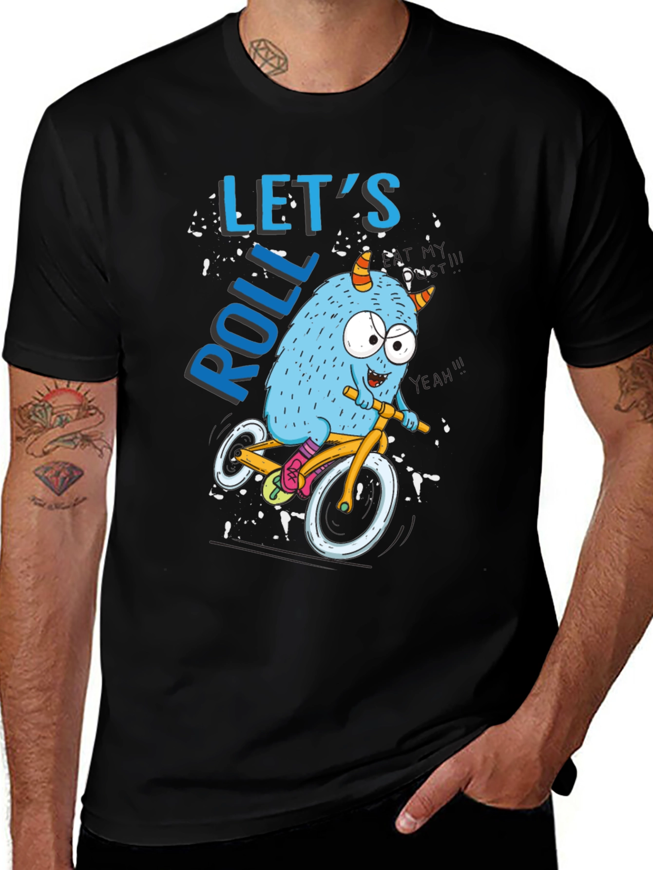 Monster Bike Ride Graphic Tee - Lets Roll!