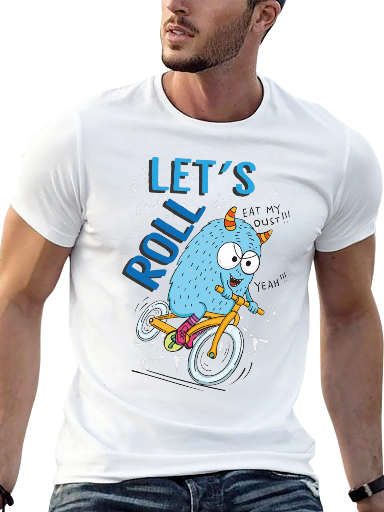 Monster Bike Ride Graphic Tee - Lets Roll!