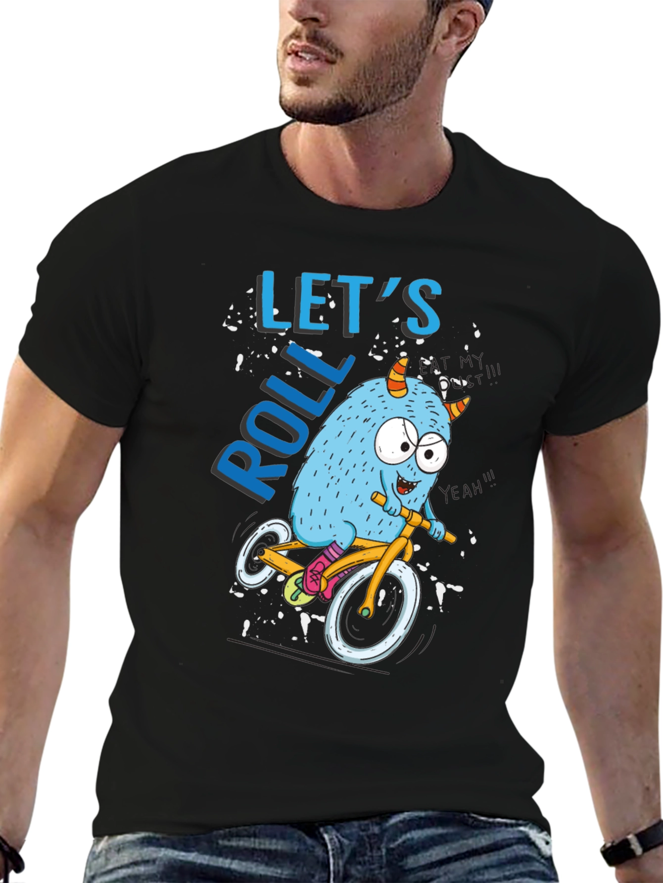 Monster Bike Ride Graphic Tee - Lets Roll!