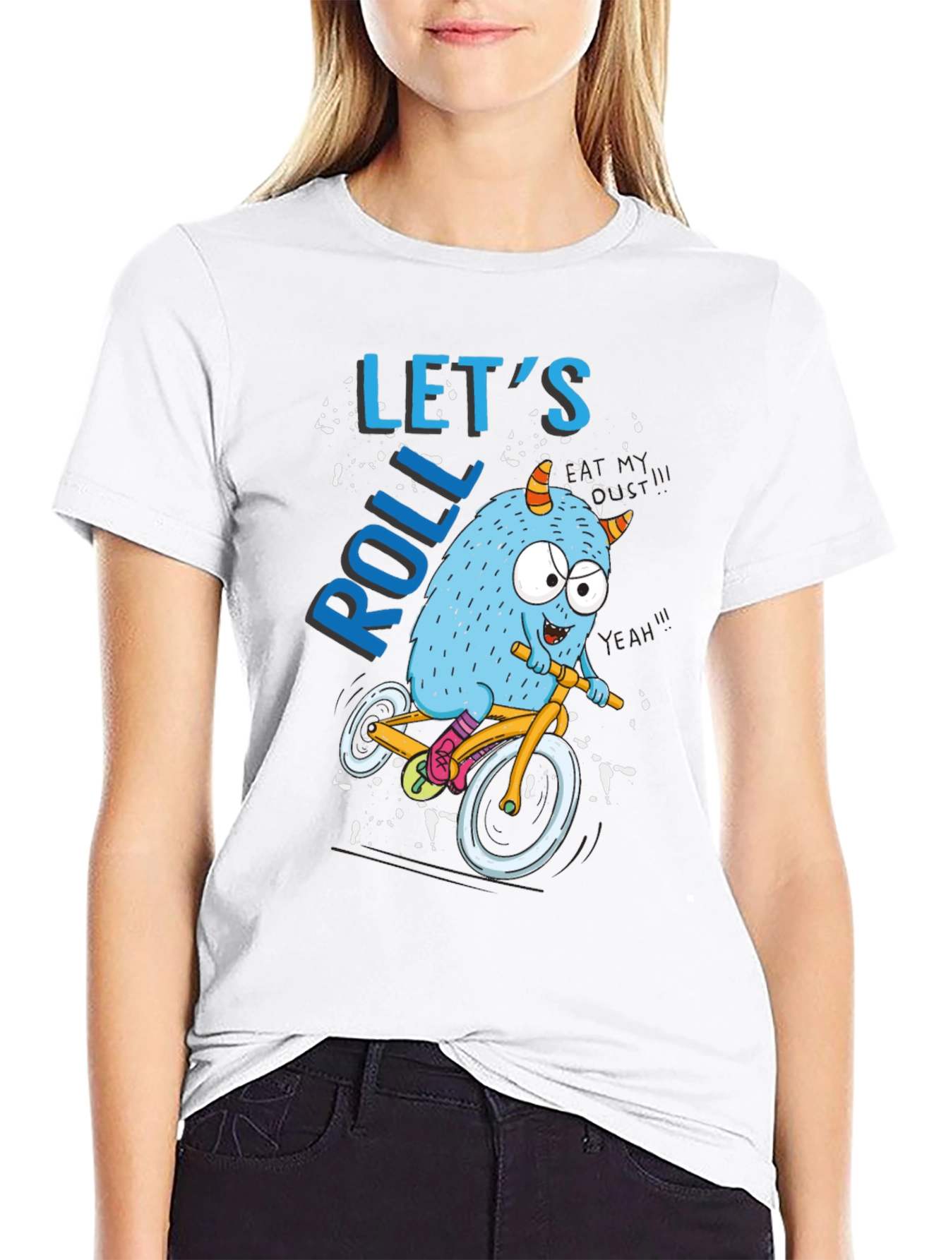Monster Bike Ride Graphic Tee - Lets Roll!