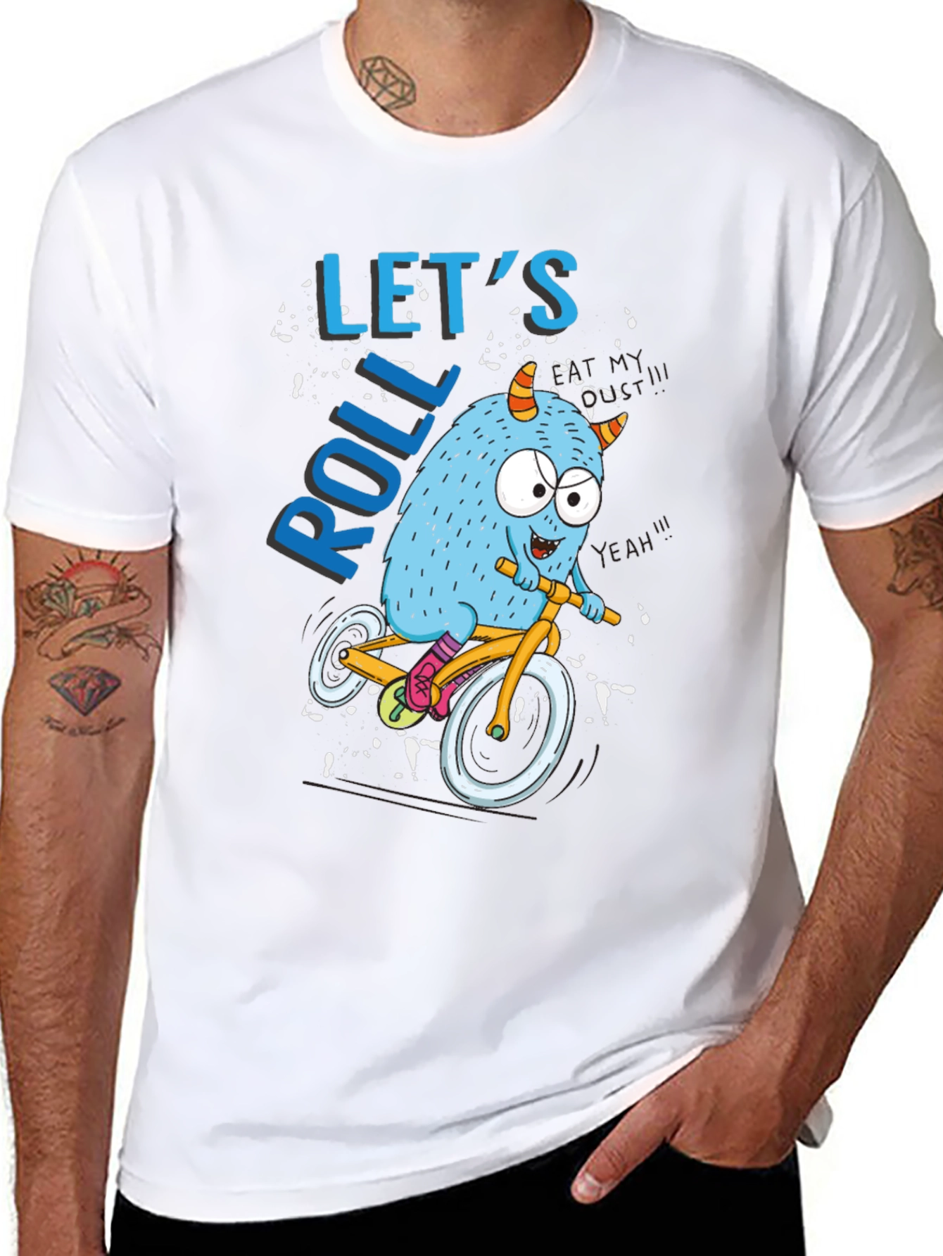 Monster Bike Ride Graphic Tee - Lets Roll!