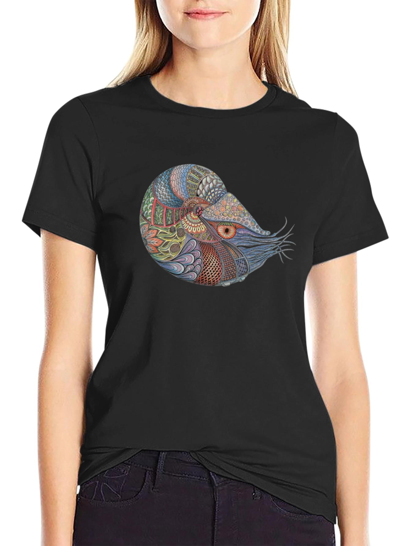 Nautilus Graphic Black T-Shirt