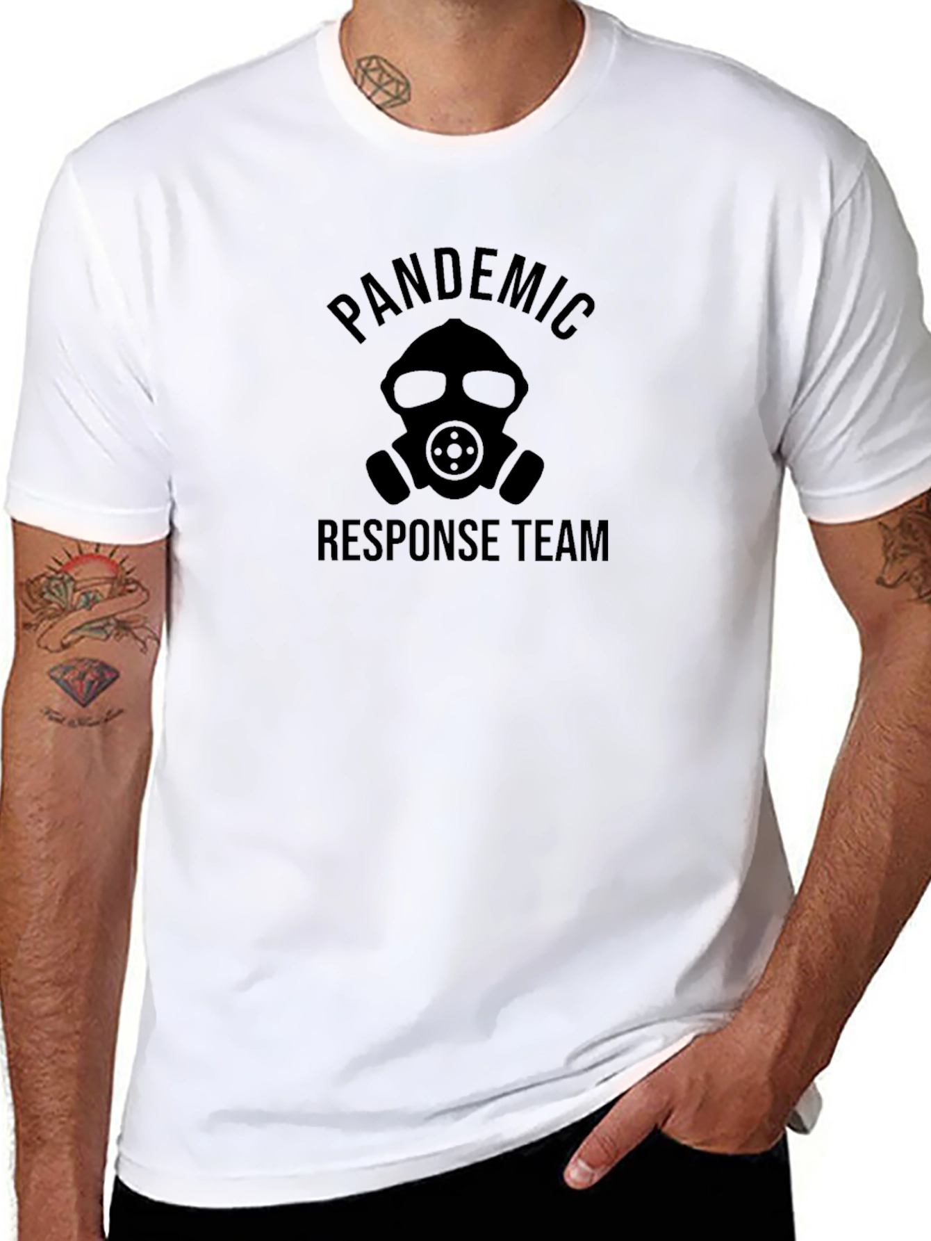 Pandemic Response Team T-Shirt - Gas Mask Graphic