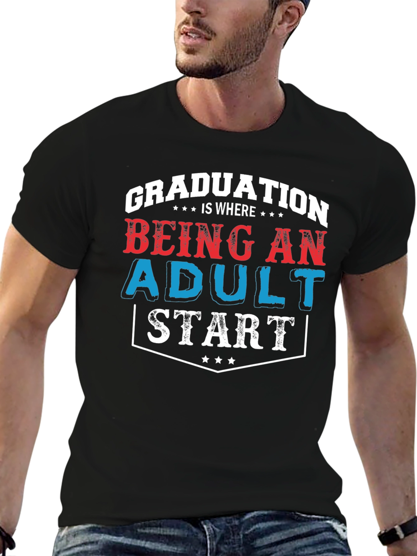 Graduation Adult Start T-Shirt - Stylish & Comfortable