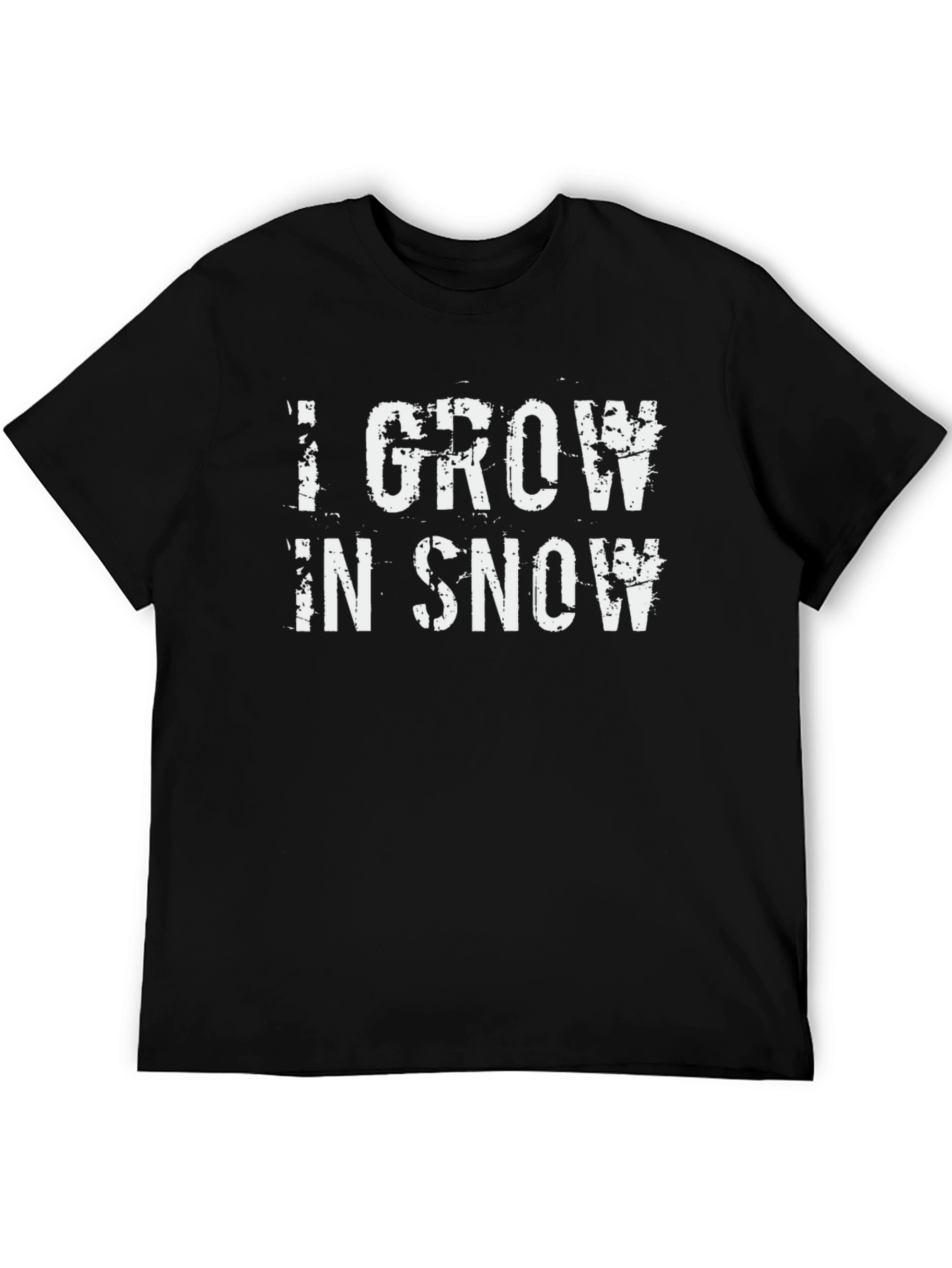 I Grow in Snow Graphic T-Shirt - Black
