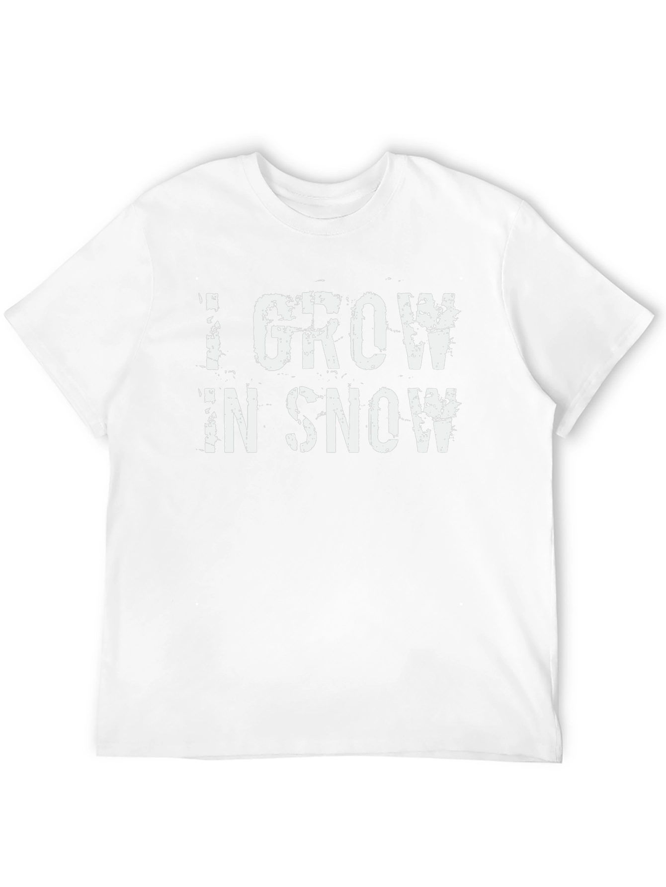 I Grow in Snow Graphic T-Shirt - Black