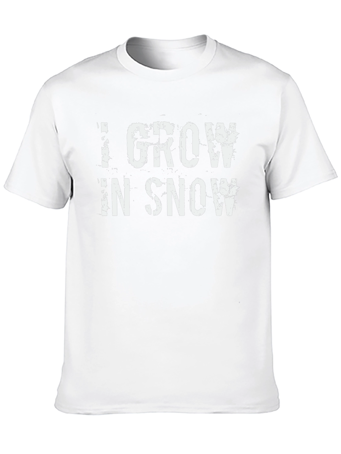 I Grow in Snow Graphic T-Shirt - Black