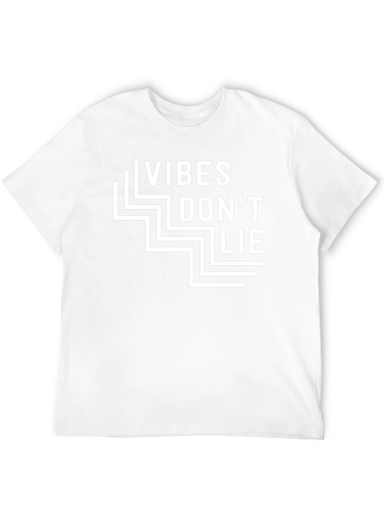 Vibes Dont Lie Graphic Tee - Modern Black T-Shirt