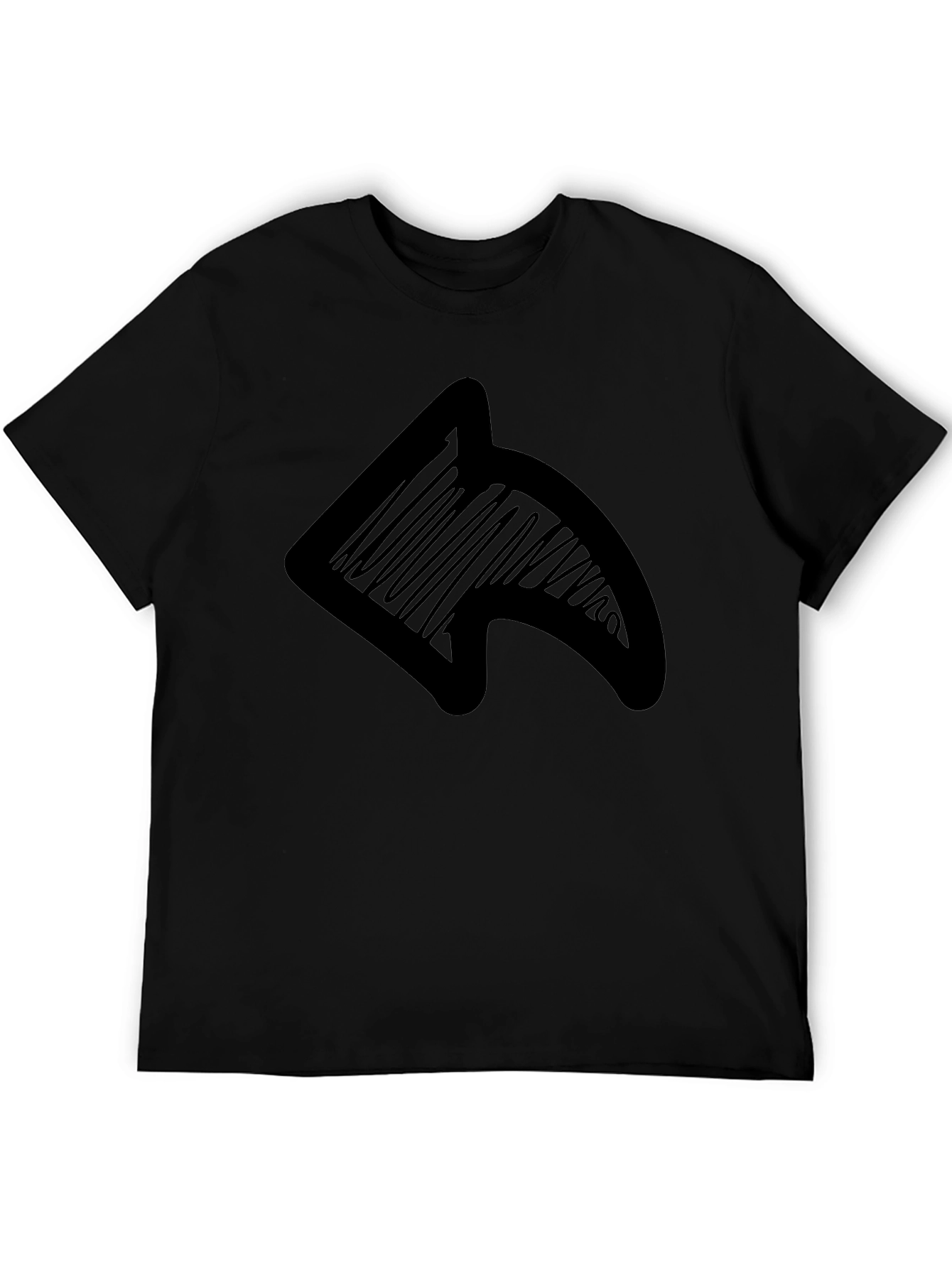 Share Icon Graphic Black T-Shirt