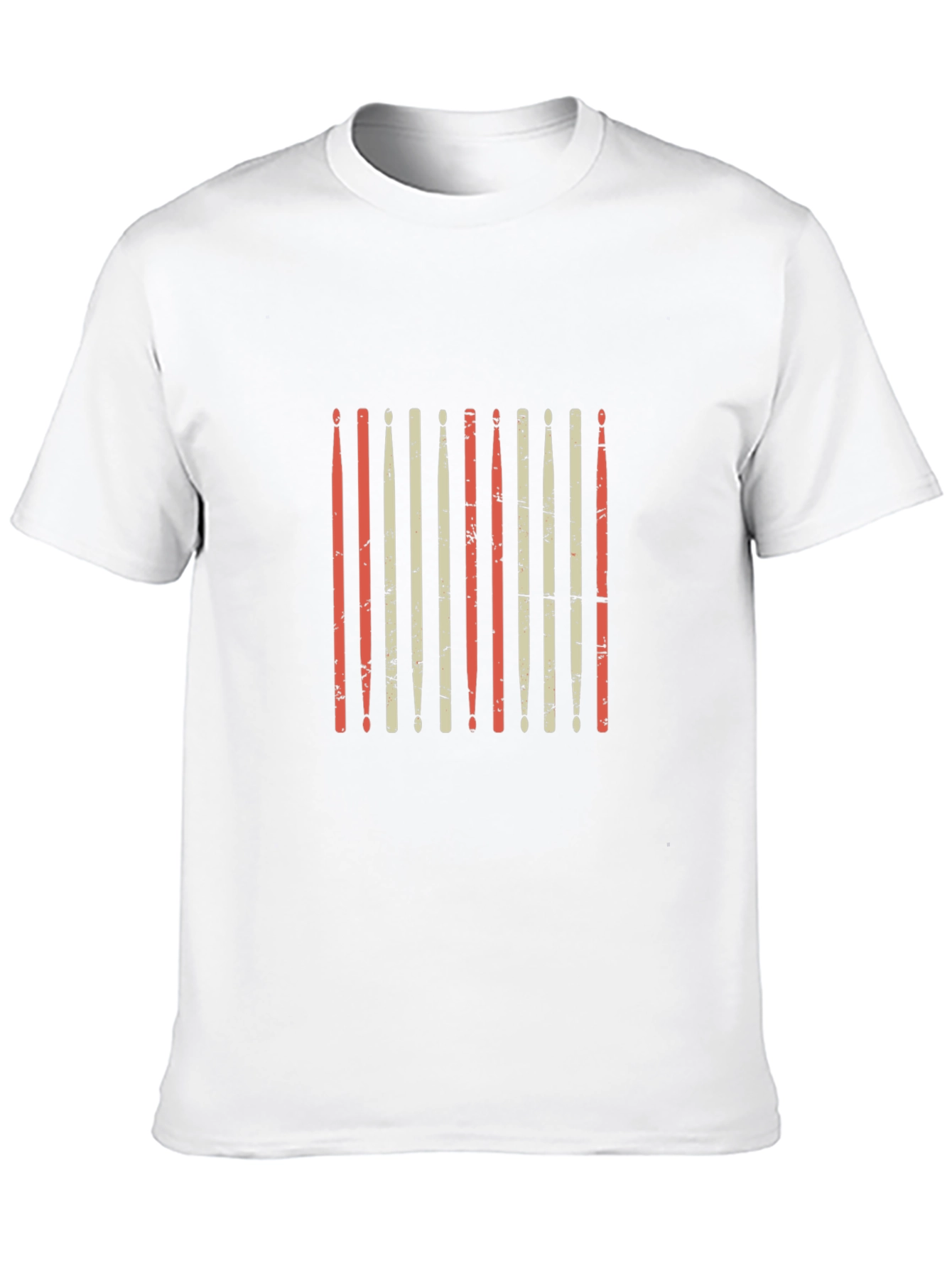 Retro Drum Sticks Graphic Tee - Black