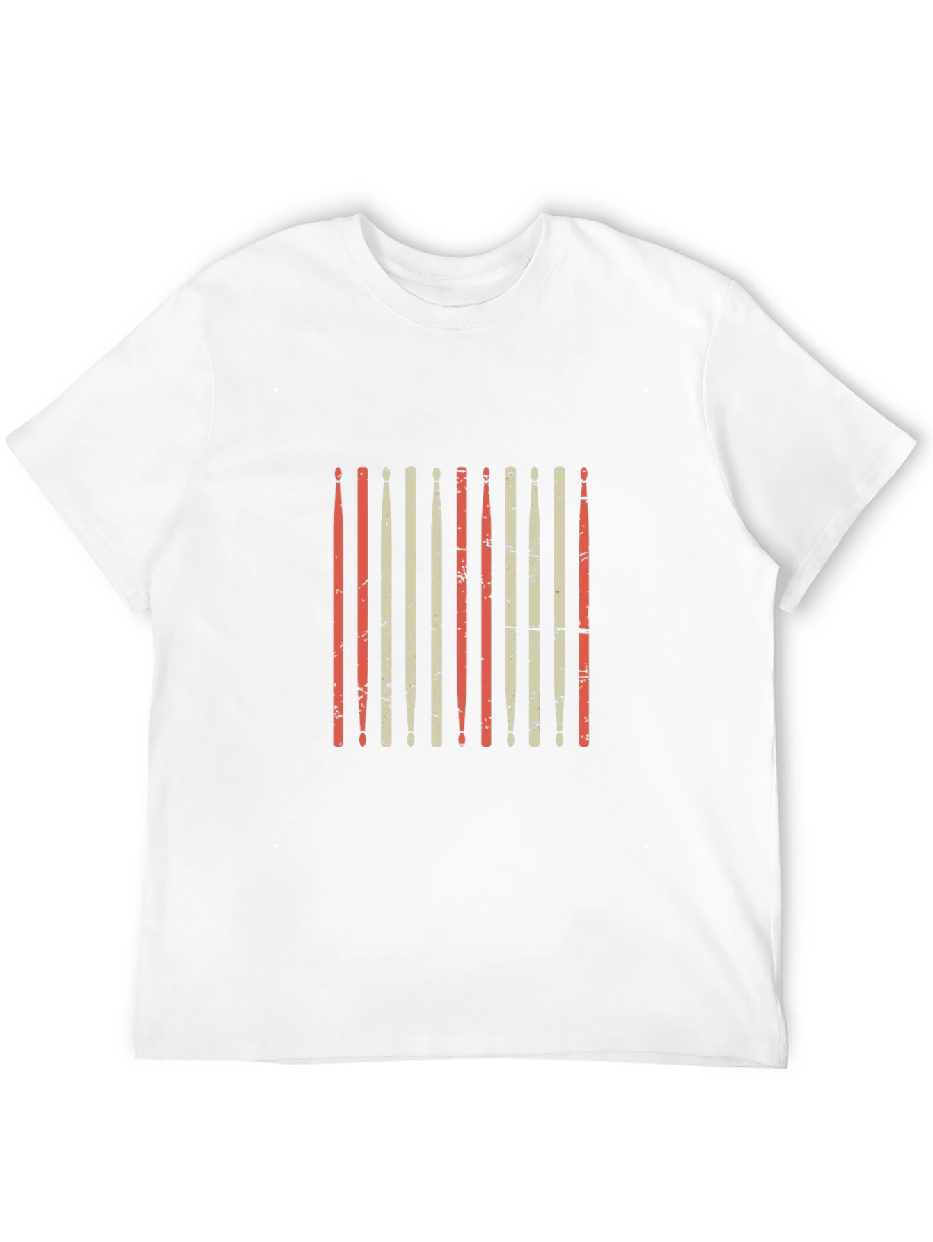Retro Drum Sticks Graphic Tee - Black