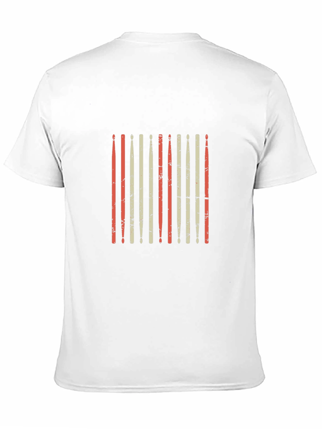 Retro Drum Sticks Graphic Tee - Black