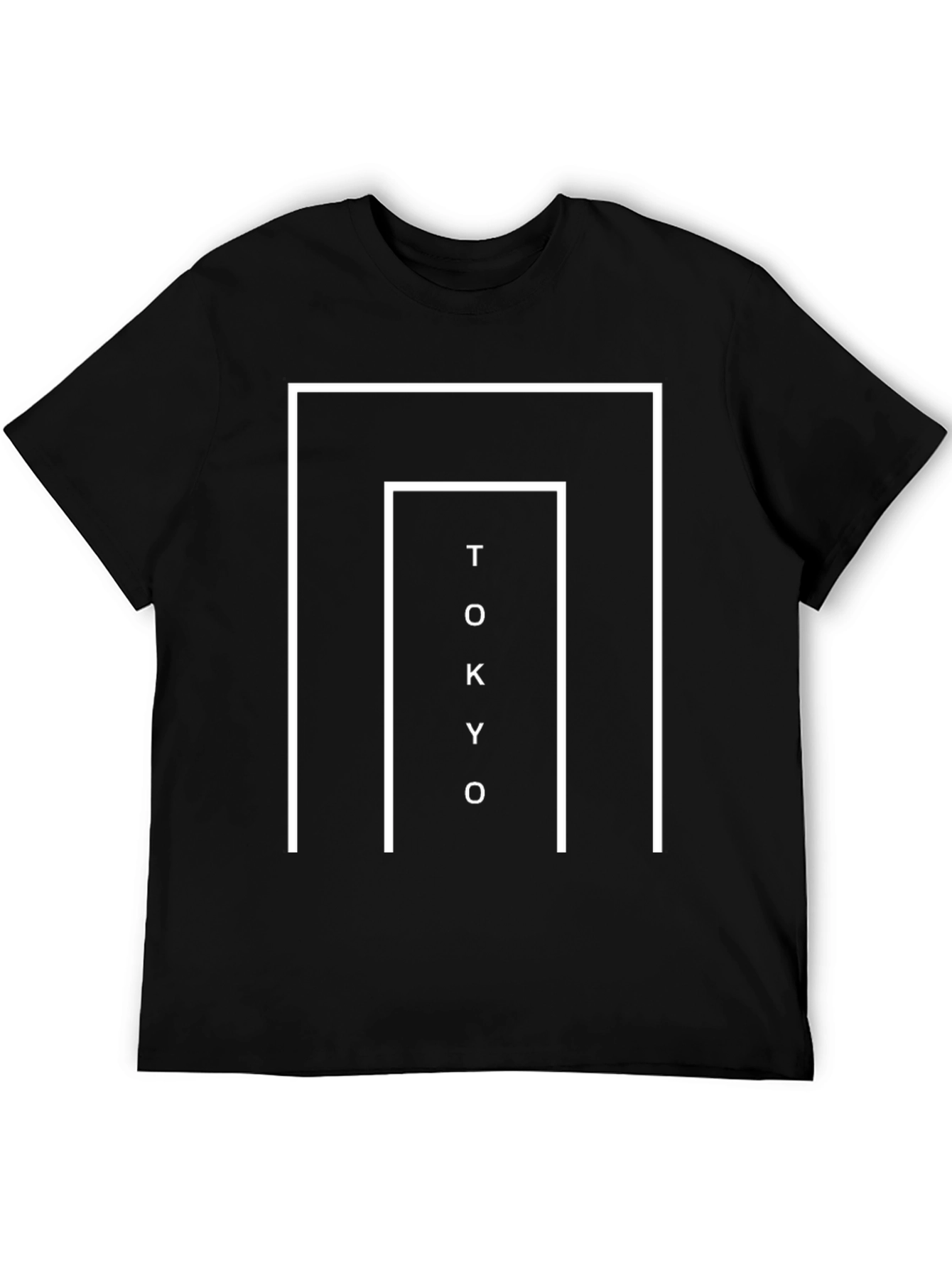 Tokyo Graphic Tee - Modern Black T-Shirt