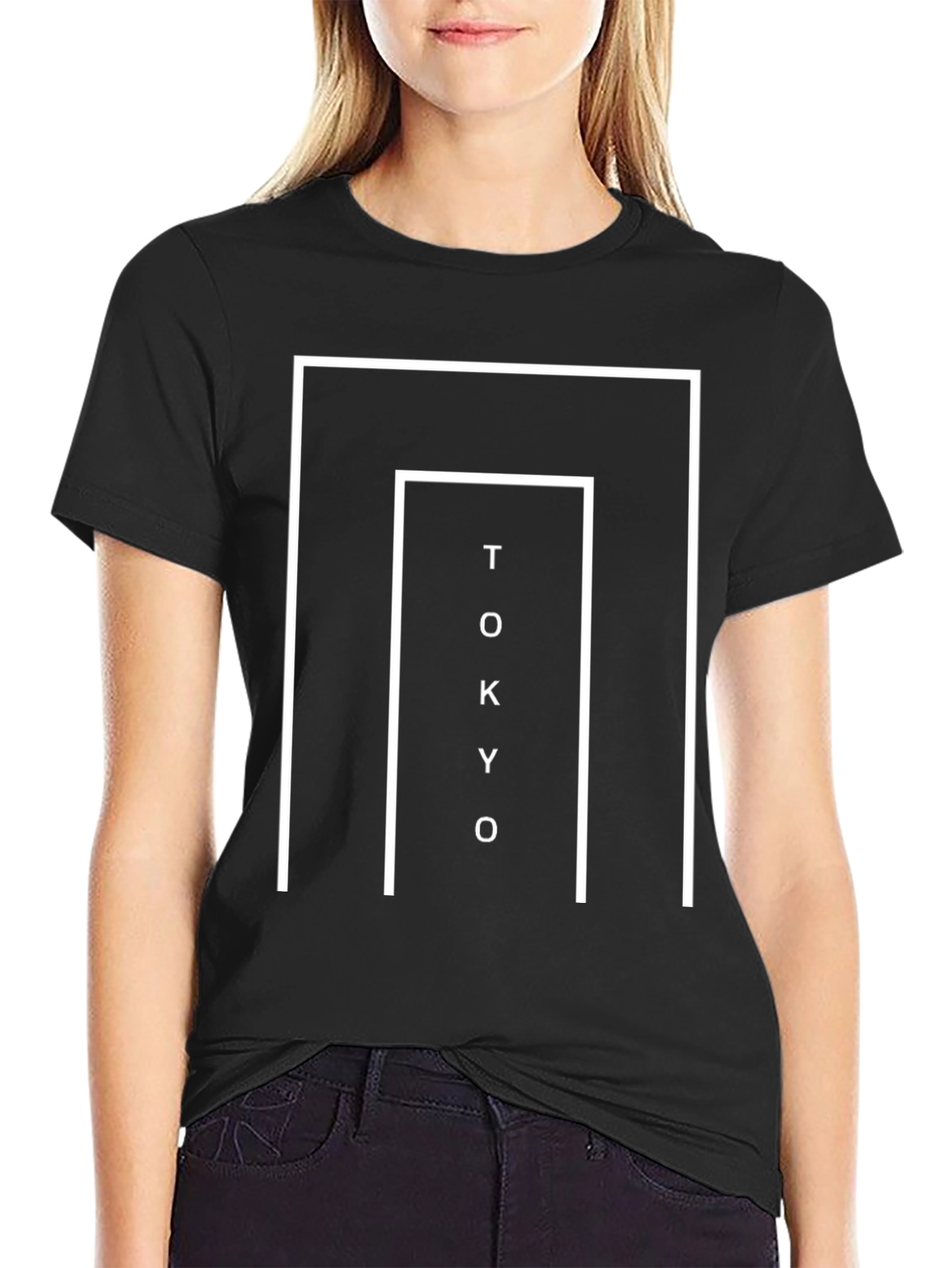 Tokyo Graphic Tee - Modern Black T-Shirt