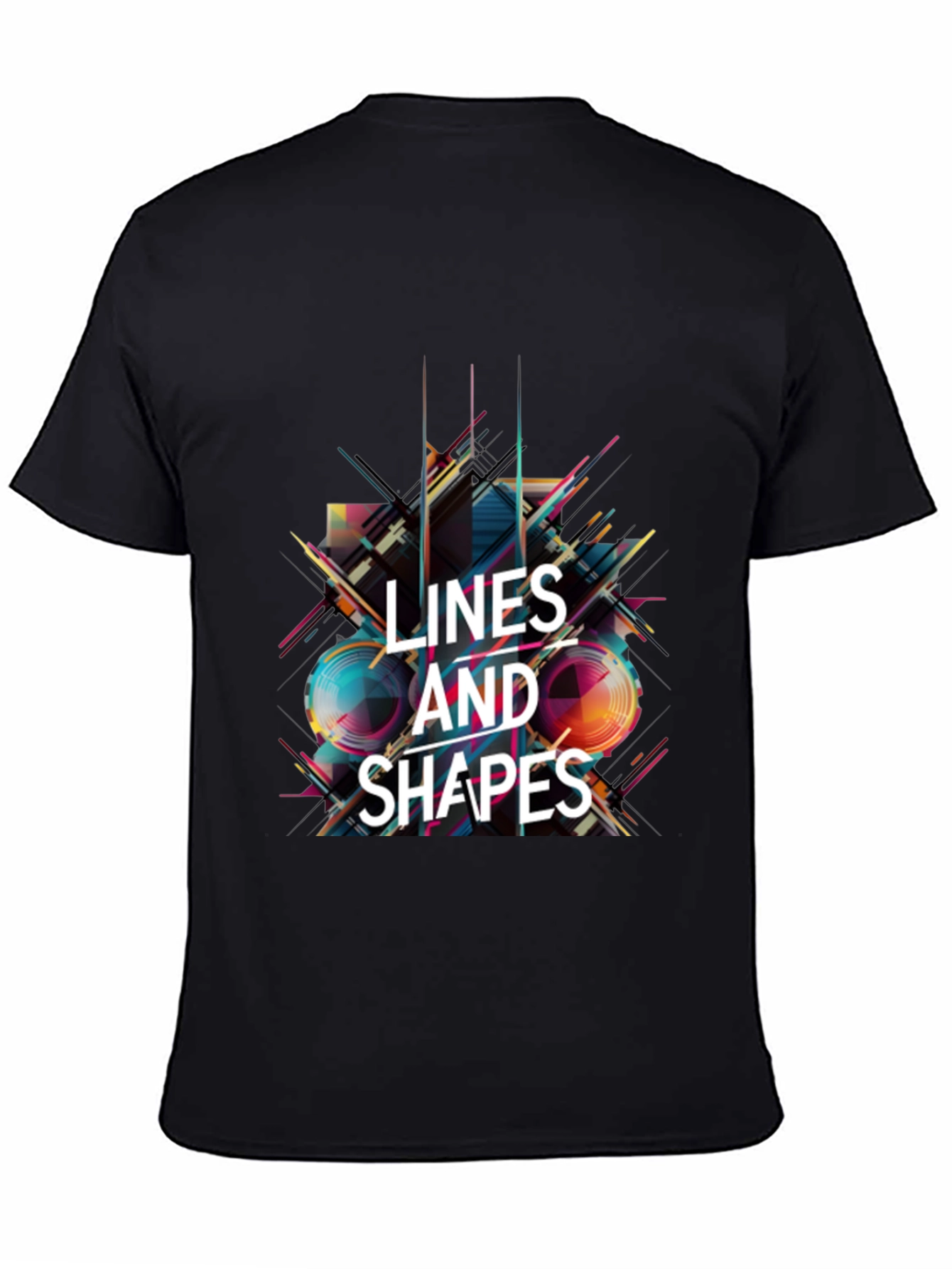 Lines and Shapes Graphic Tee - Modern Abstract Design