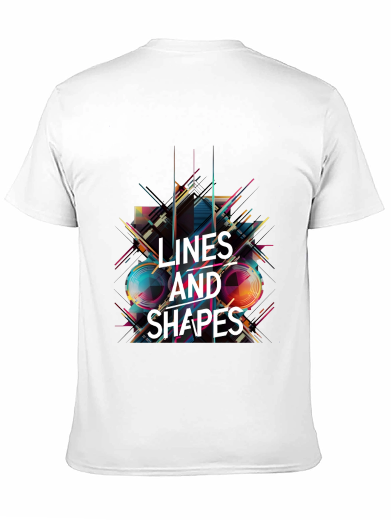 Lines and Shapes Graphic Tee - Modern Abstract Design