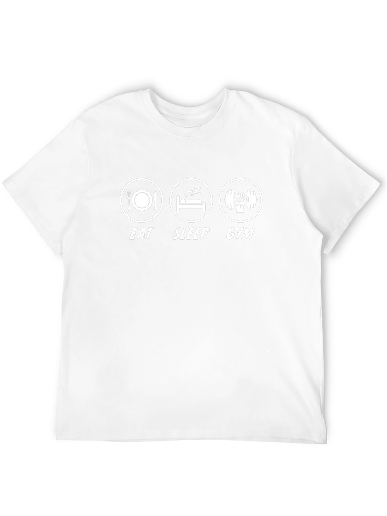 Eat Sleep Gym Black Graphic T-Shirt