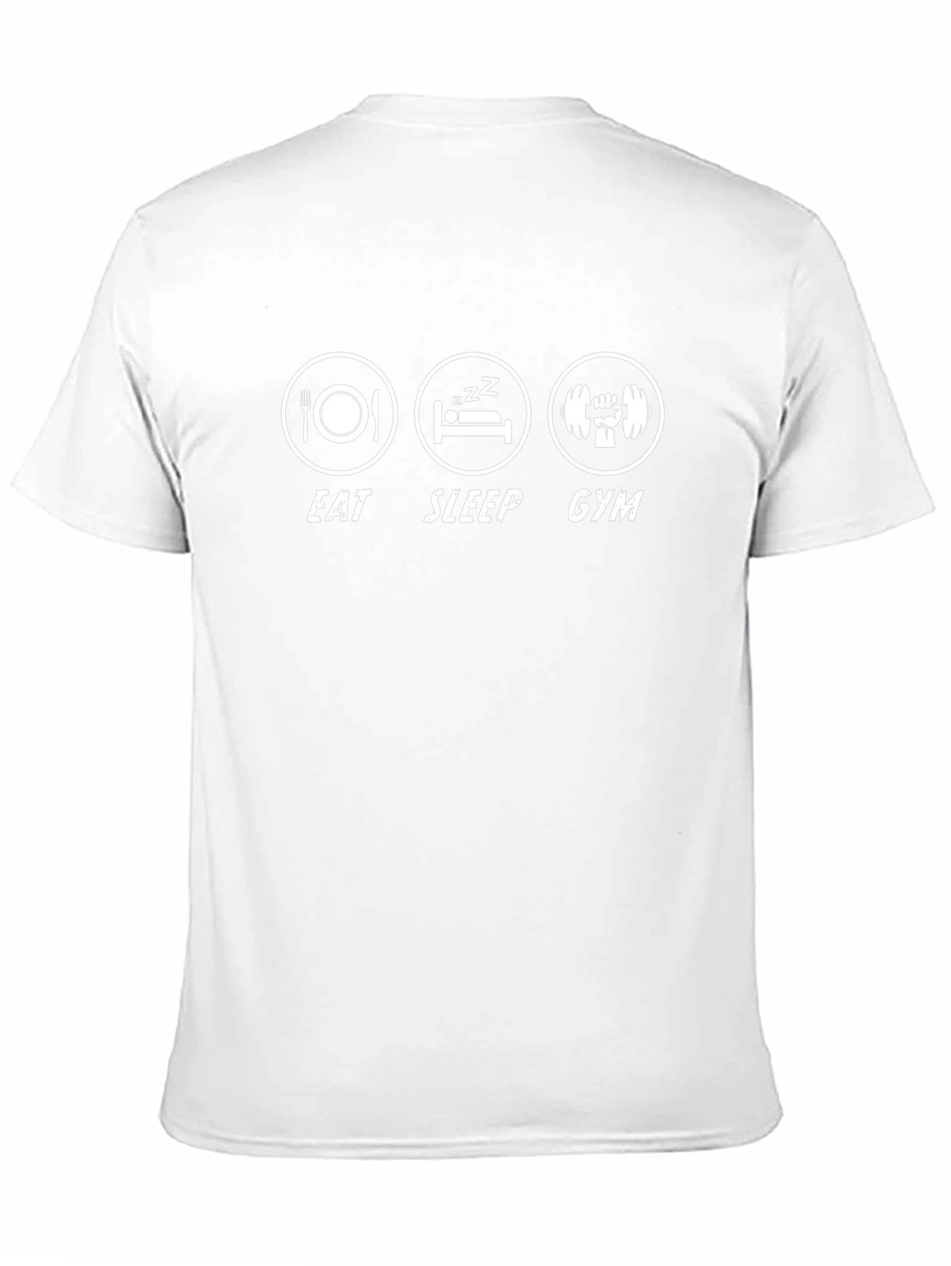 Eat Sleep Gym Black Graphic T-Shirt