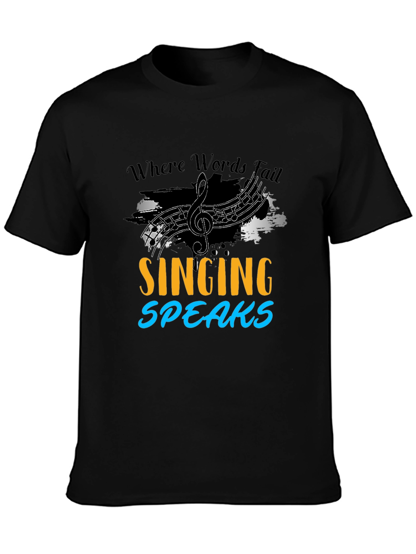 Singing Speaks T-Shirt Music Lover Tee