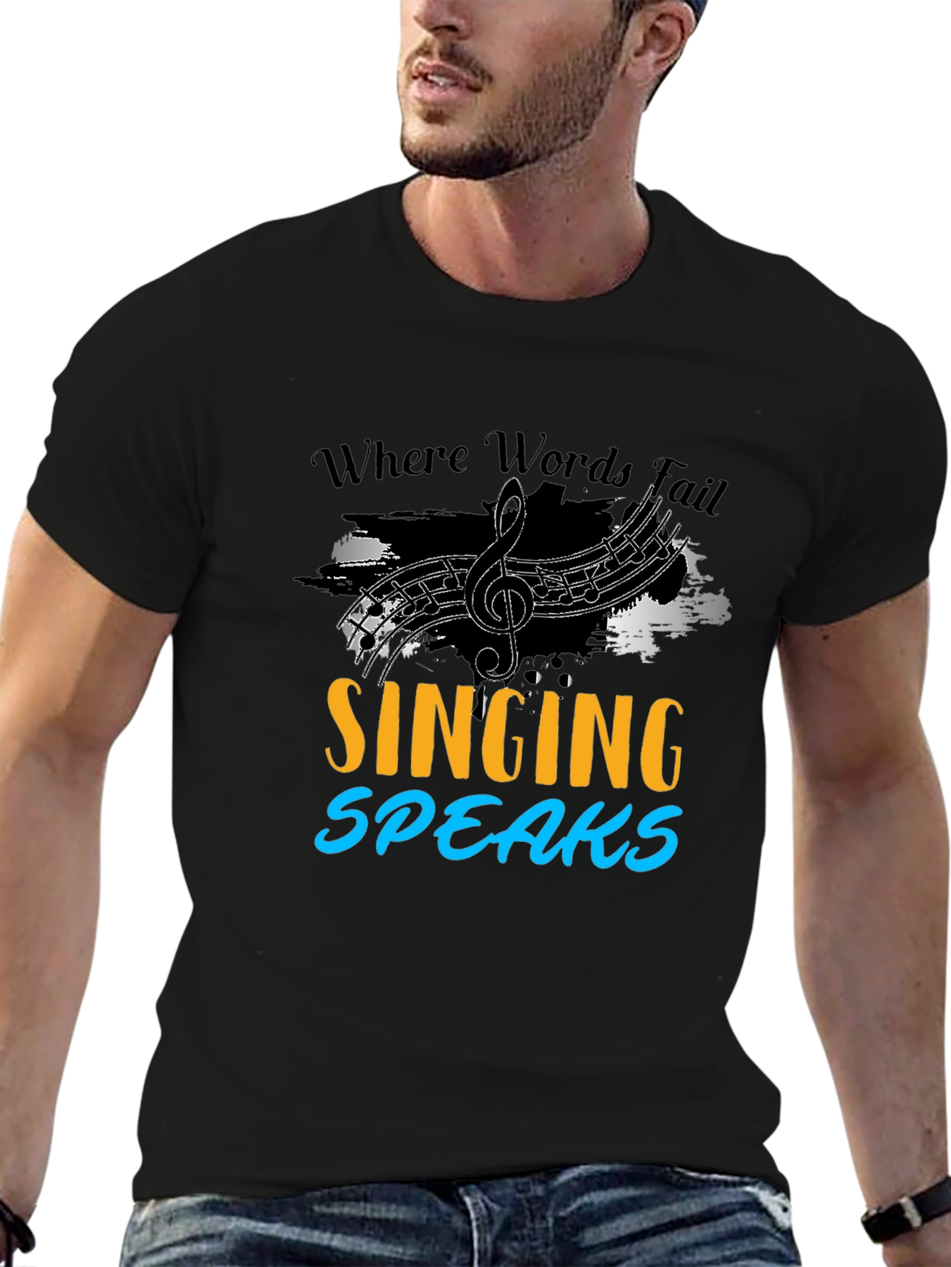 Singing Speaks T-Shirt Music Lover Tee
