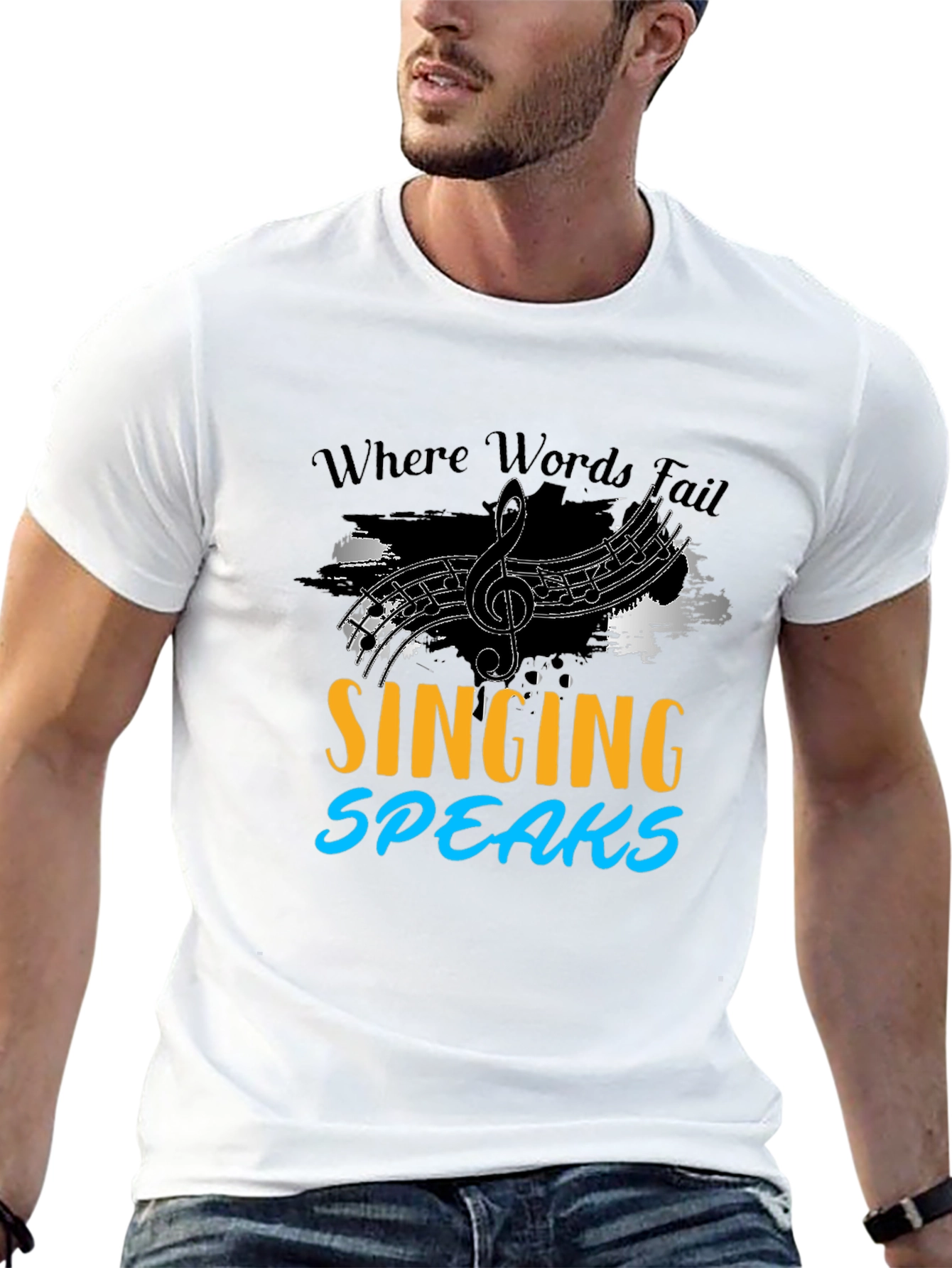Singing Speaks T-Shirt Music Lover Tee