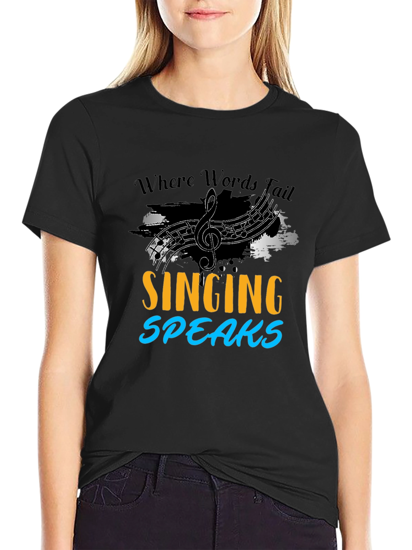 Singing Speaks T-Shirt Music Lover Tee