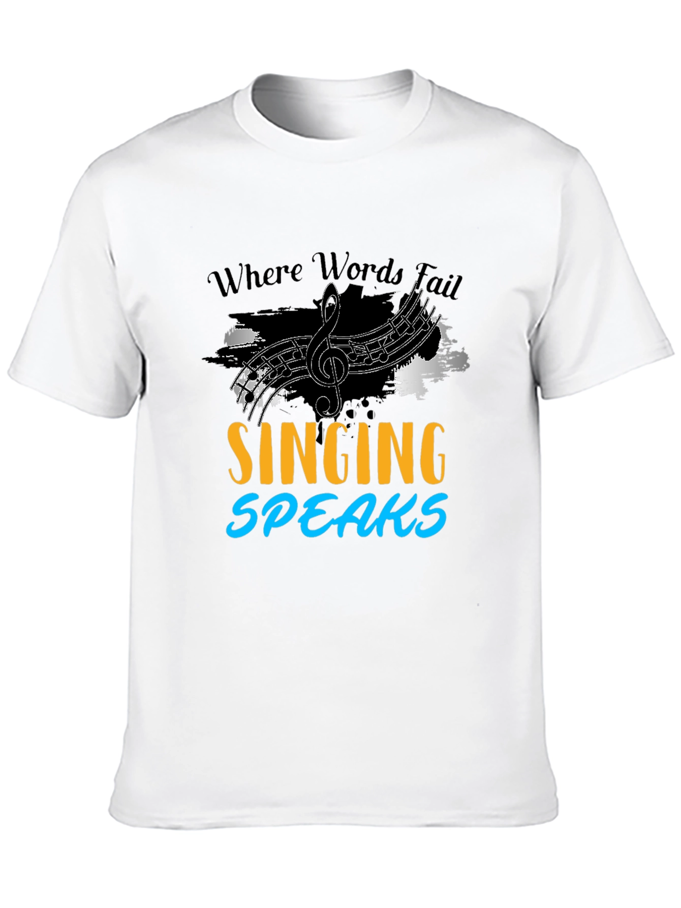 Singing Speaks T-Shirt Music Lover Tee