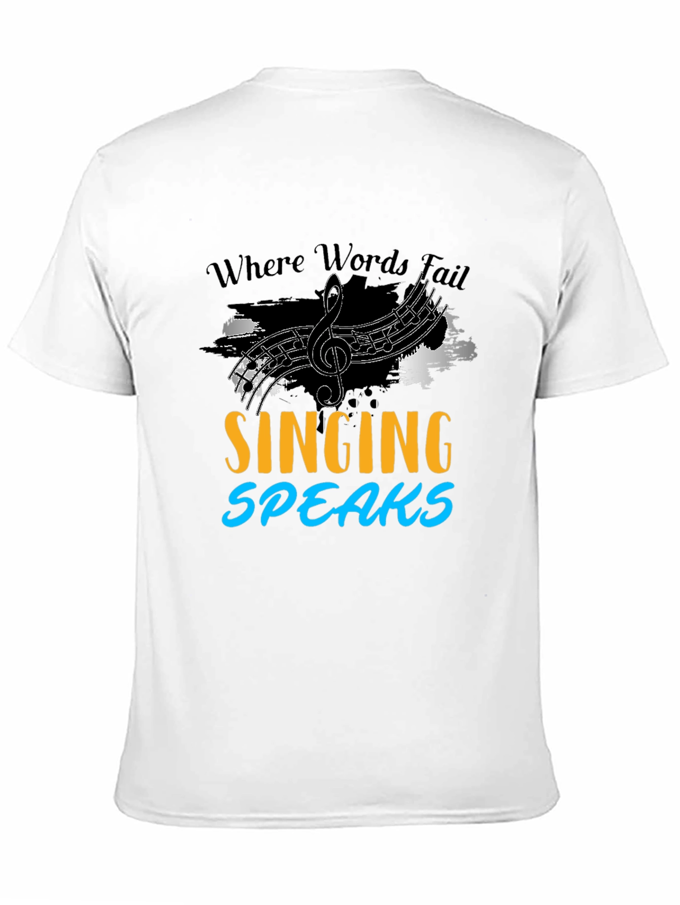 Singing Speaks T-Shirt Music Lover Tee