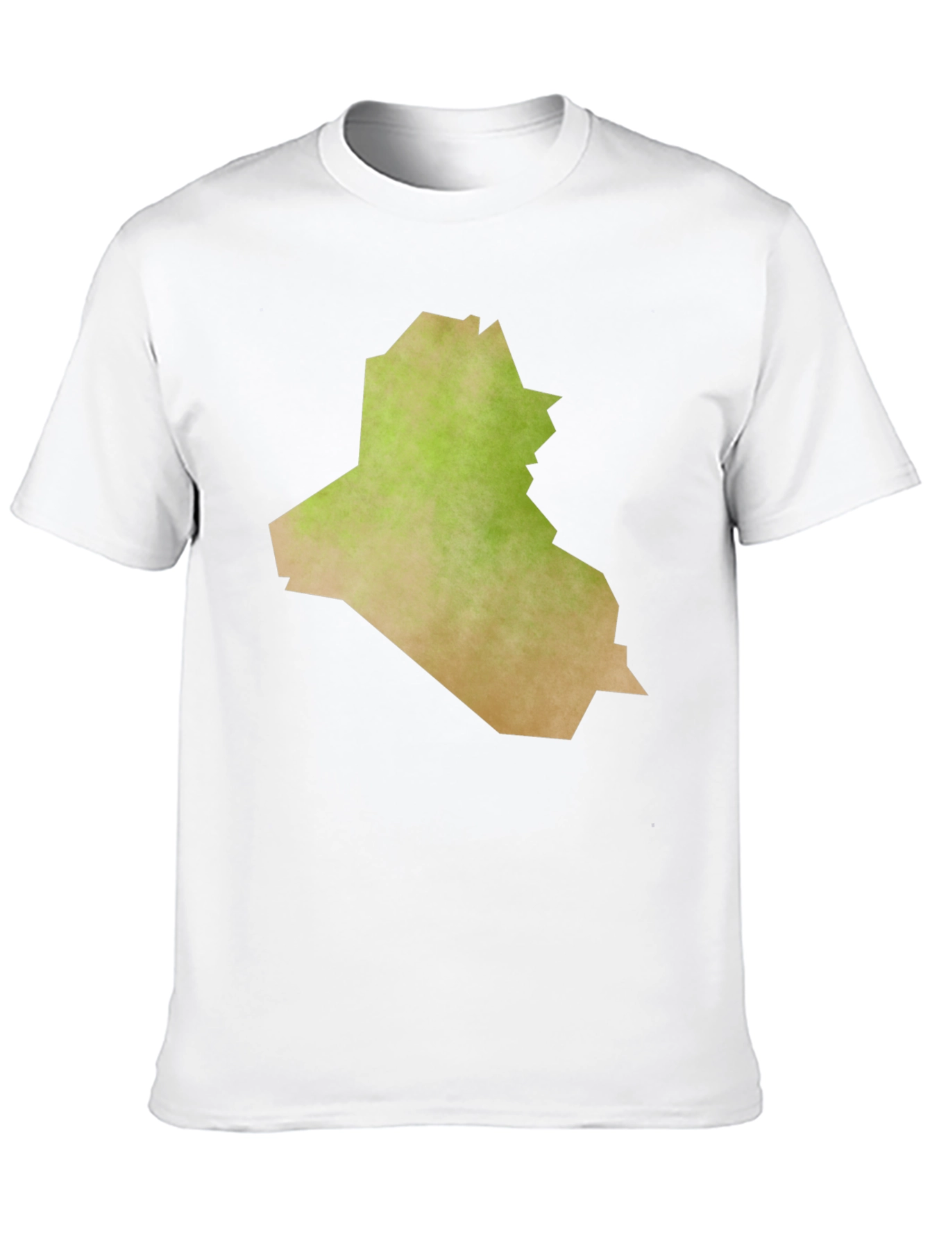 Iraq Map Graphic Tee - Black Casual T-Shirt