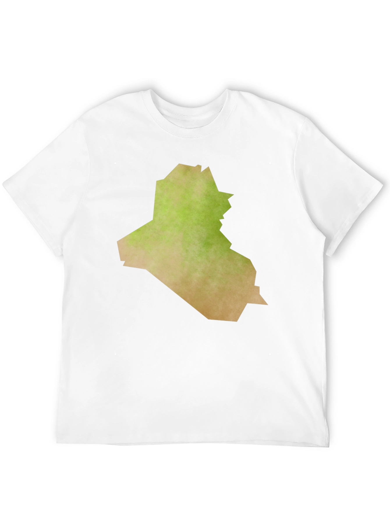 Iraq Map Graphic Tee - Black Casual T-Shirt