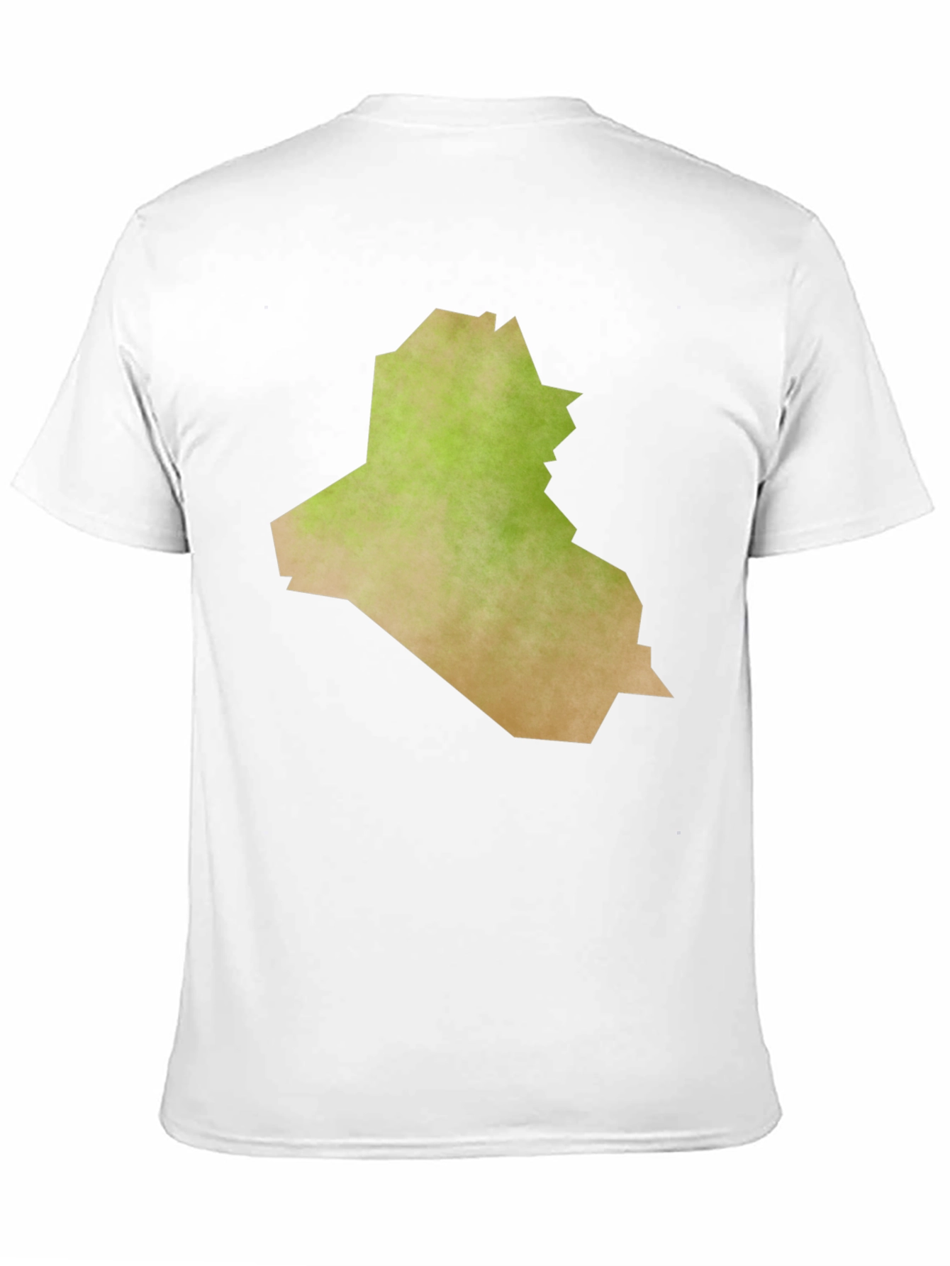 Iraq Map Graphic Tee - Black Casual T-Shirt