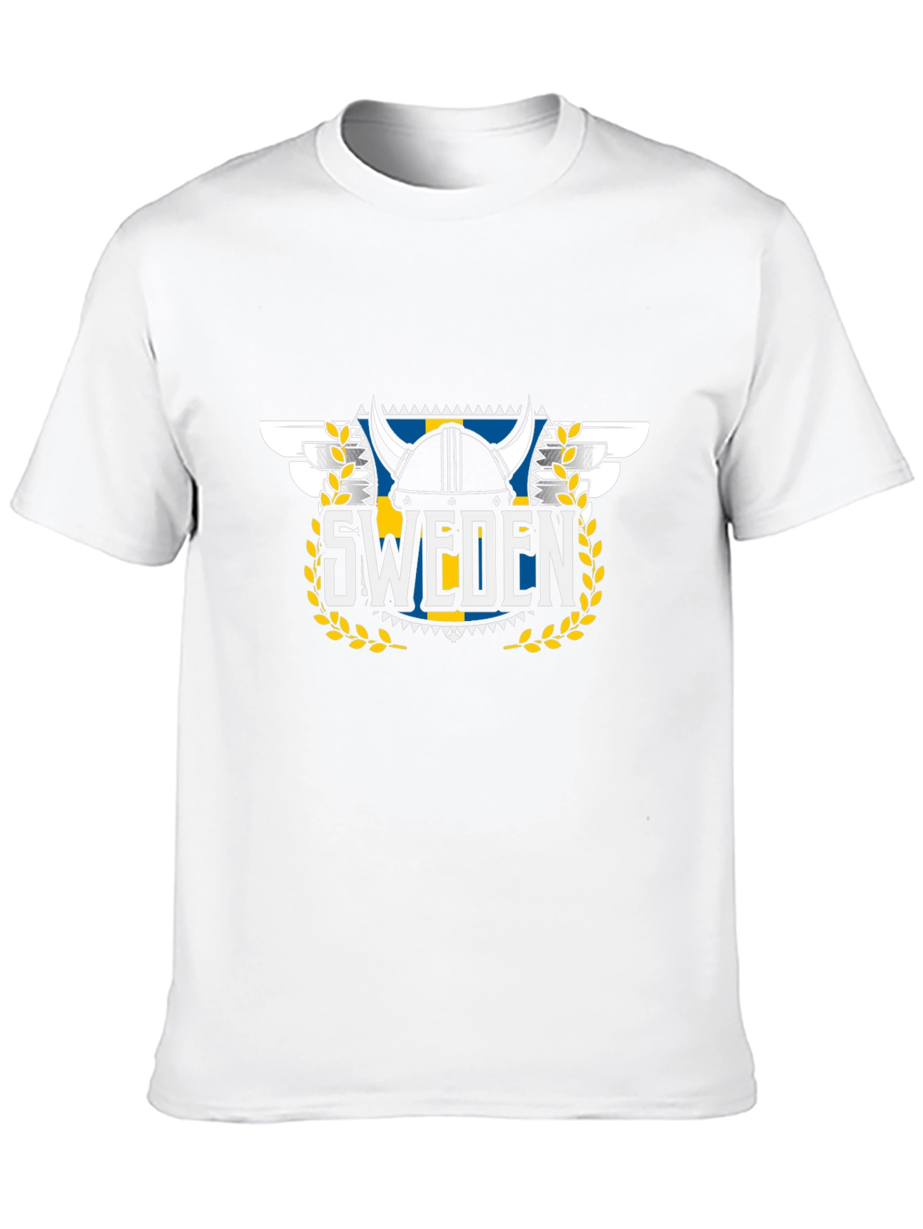 Sweden Viking Helmet Graphic T-Shirt