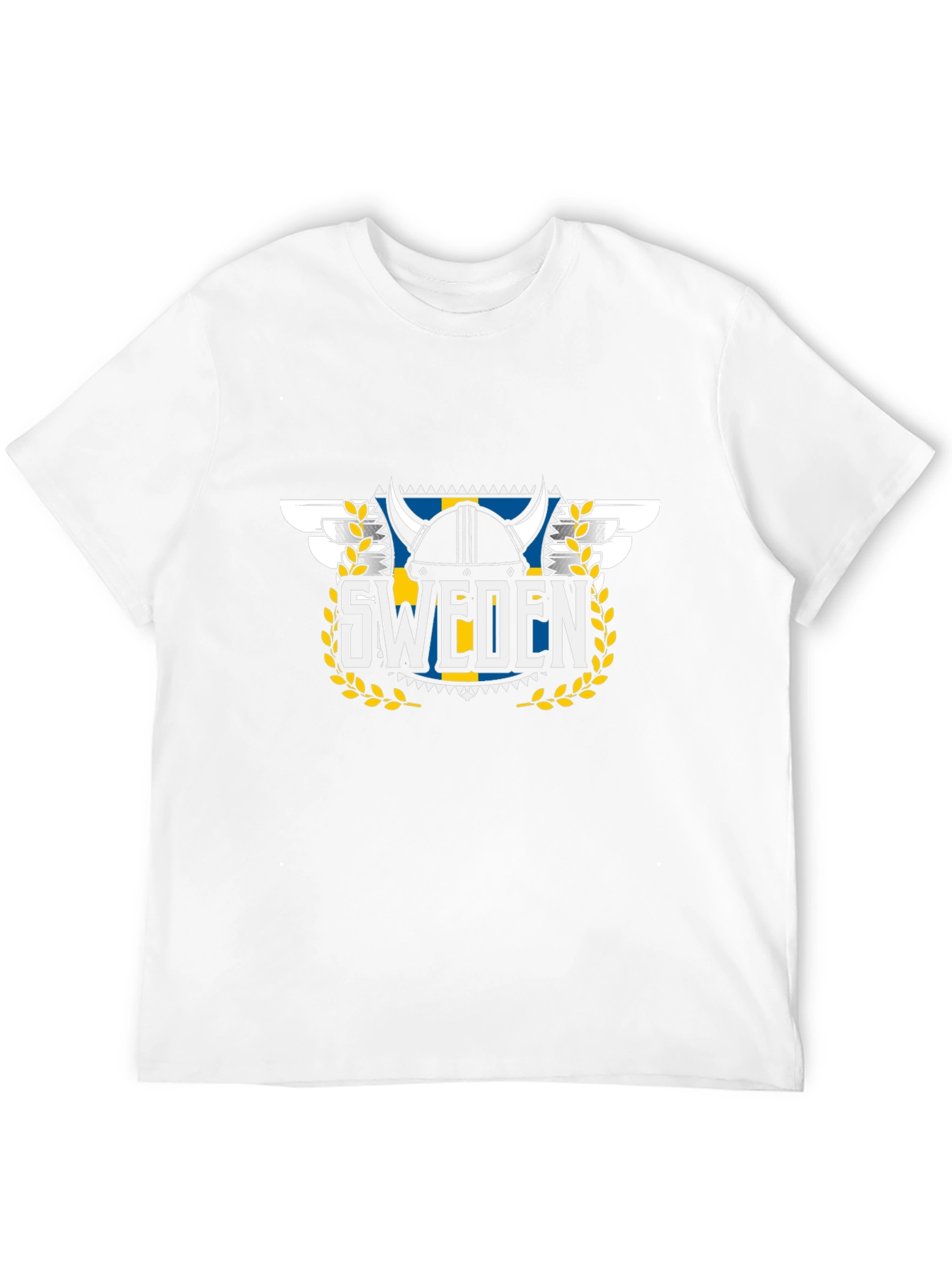 Sweden Viking Helmet Graphic T-Shirt