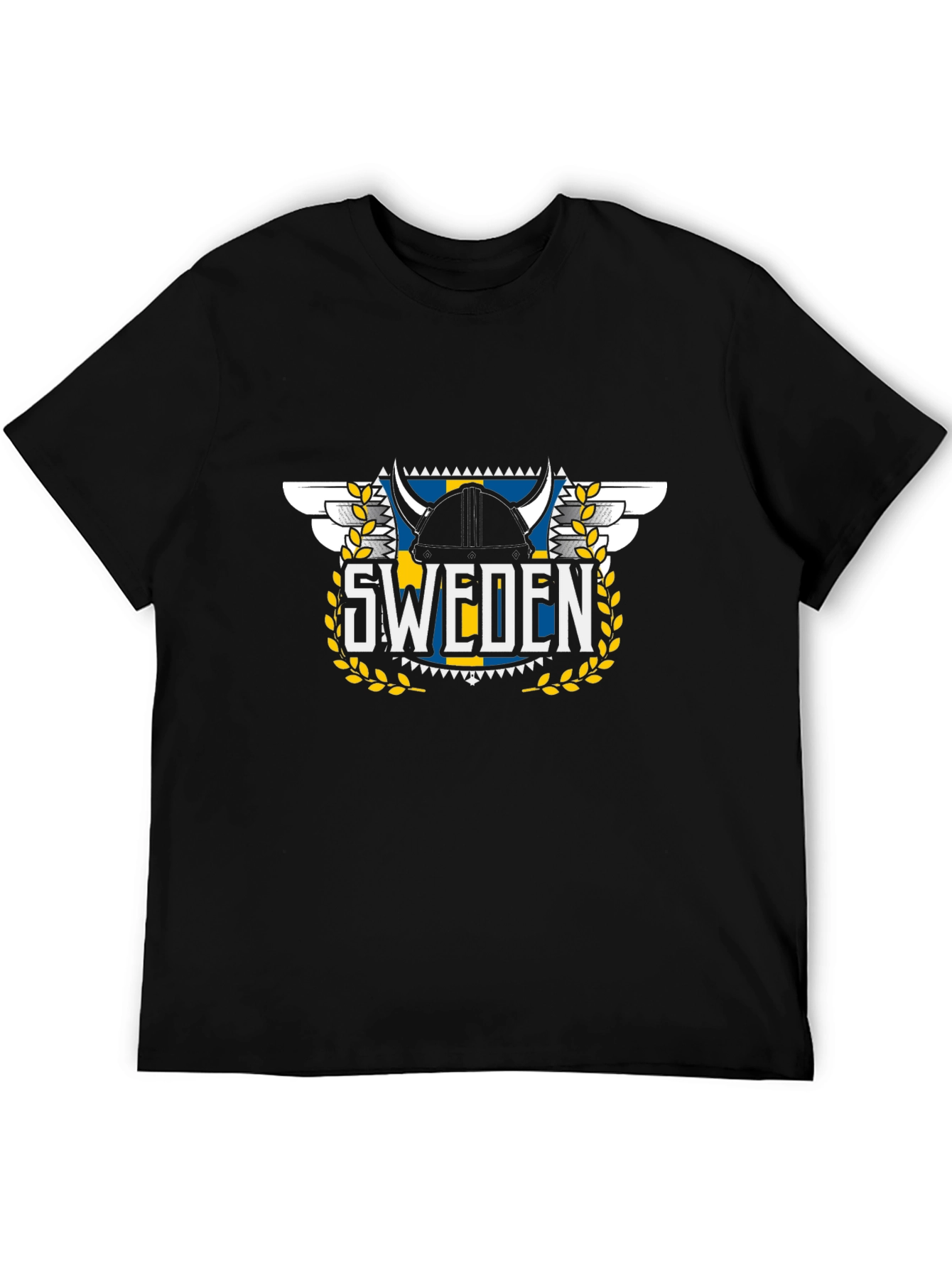 Sweden Viking Helmet Graphic T-Shirt