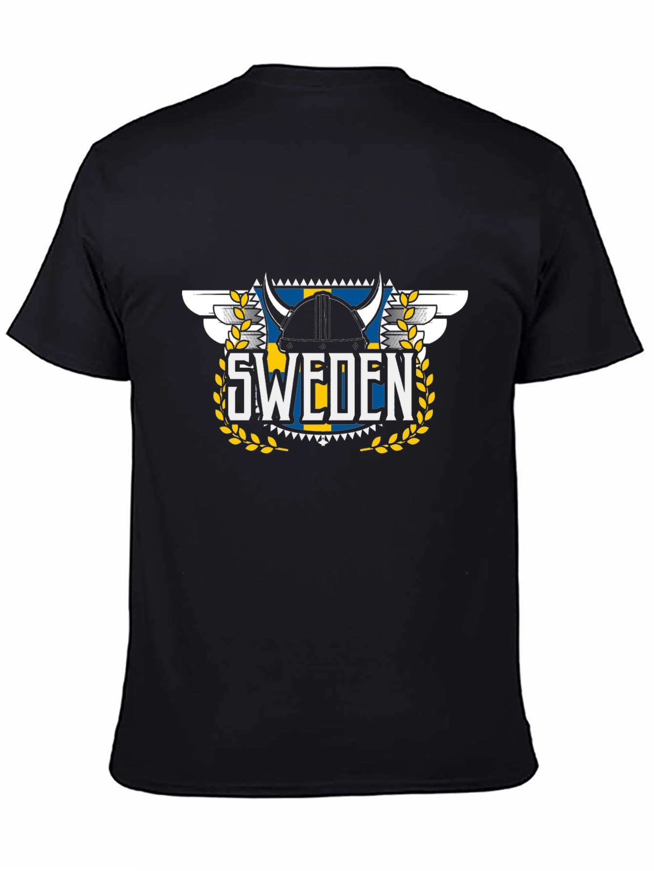 Sweden Viking Helmet Graphic T-Shirt