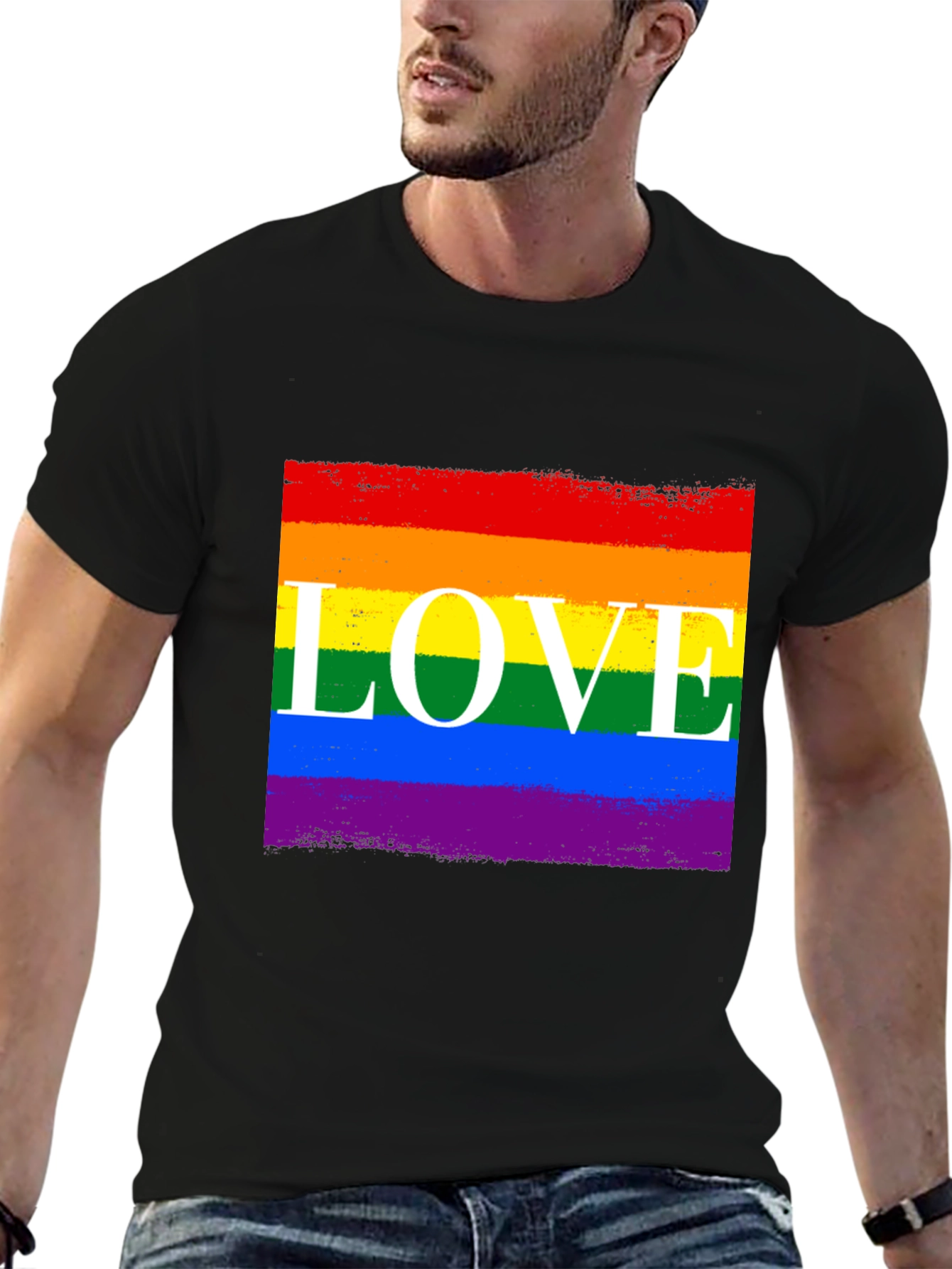 Rainbow LOVE Graphic Tee