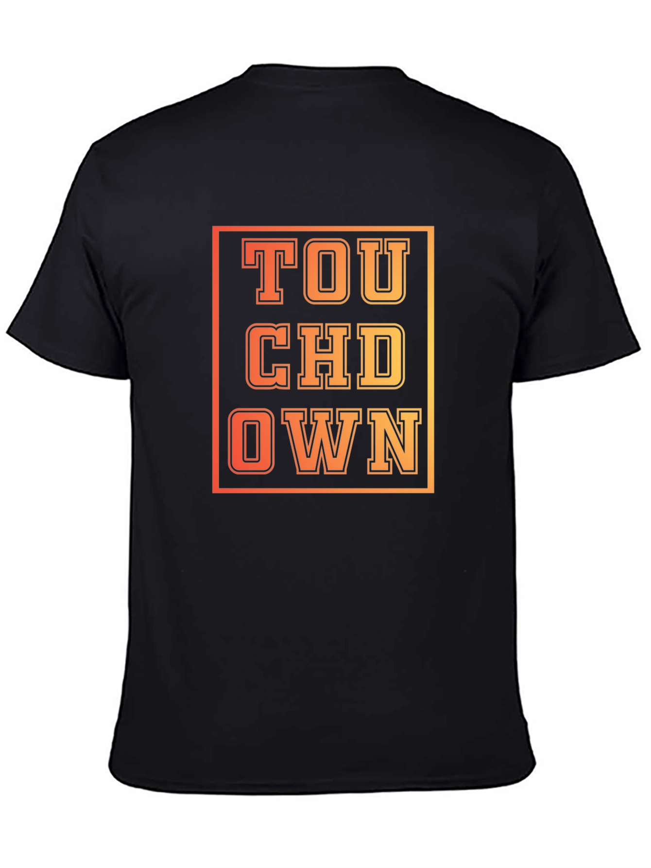 Touchdown Graphic Print Black T-Shirt